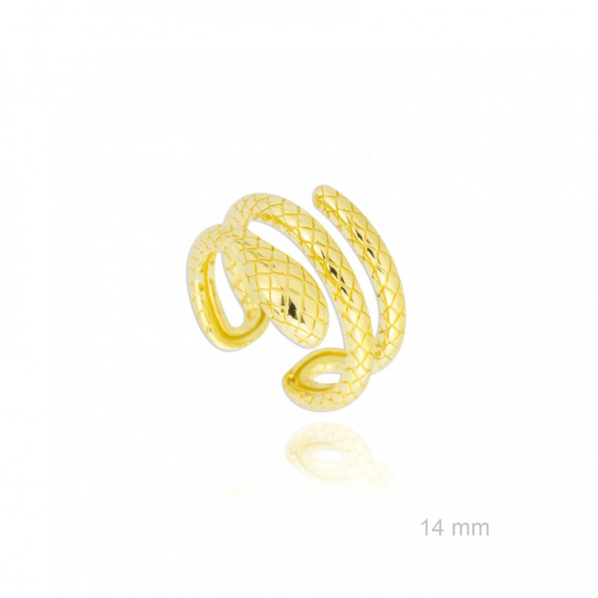 Δαχτυλίδι φίδι επίχρυσο