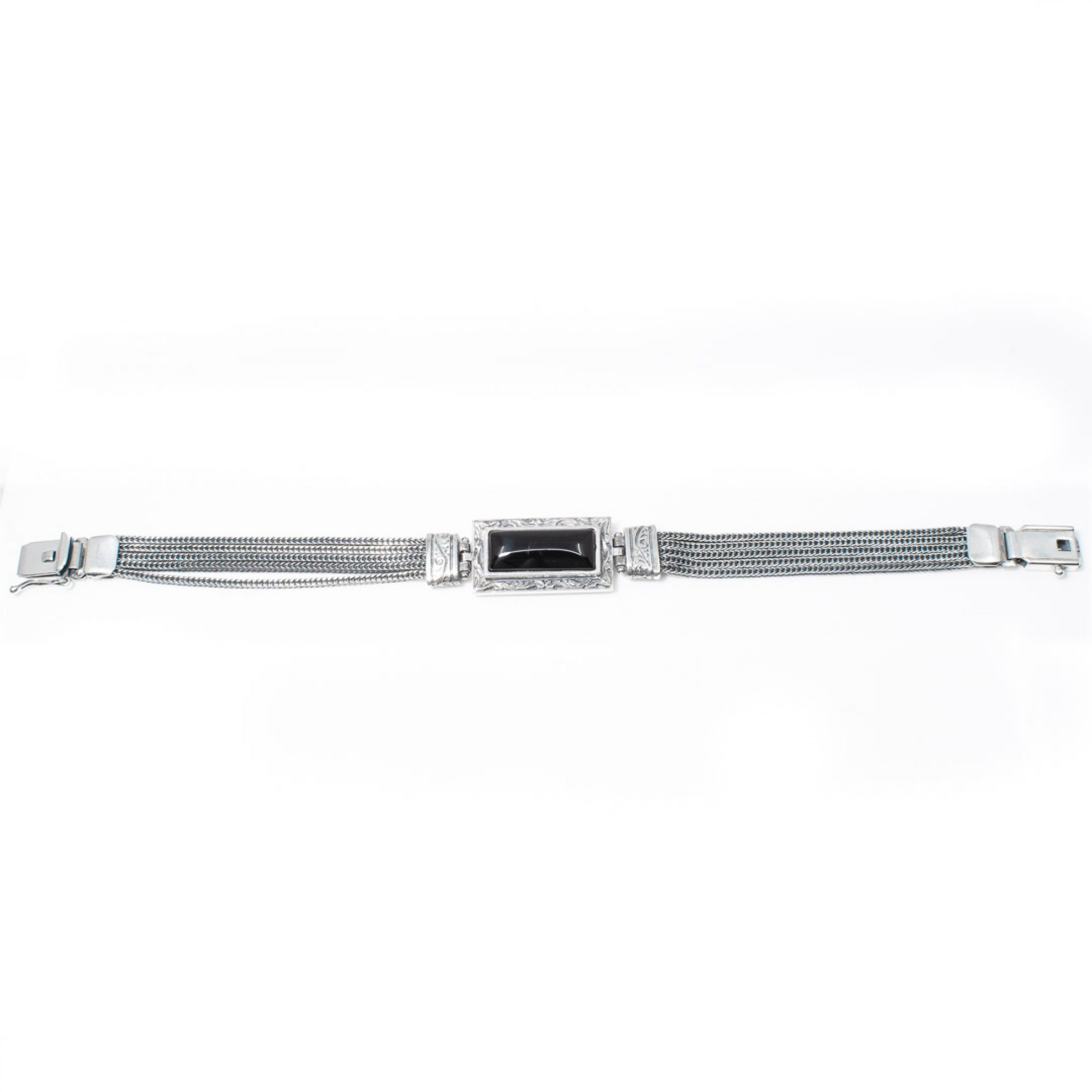 Οξειδωμένο βραχιόλι με πέτρα αχάτη