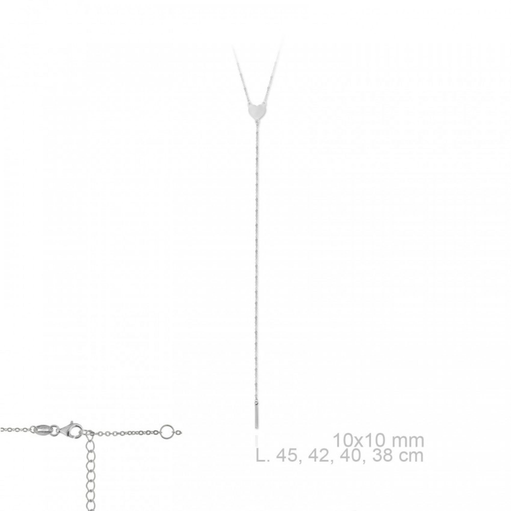 Κολιέ σε στυλ Υ με καρδιά