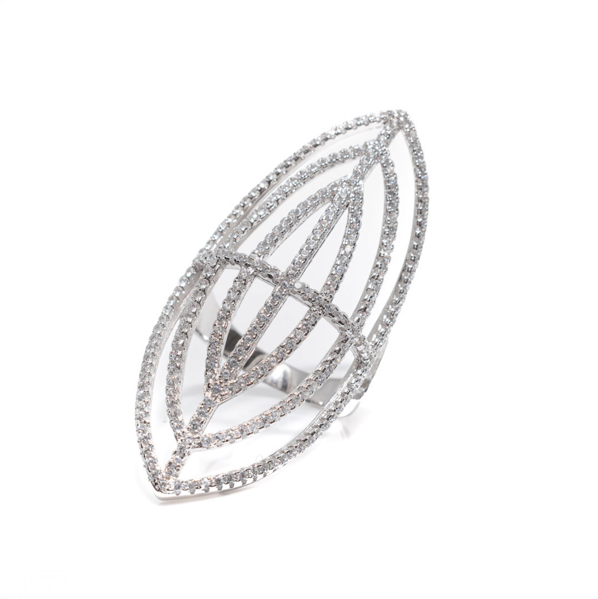 Δαχτυλίδι statement με πέτρες ζιργκόν