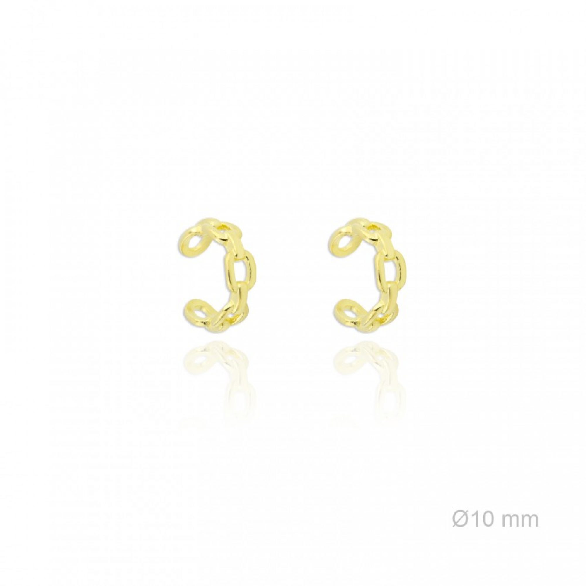 Σκουλαρίκια Ear cuffs αλυσίδα επίχρυσα