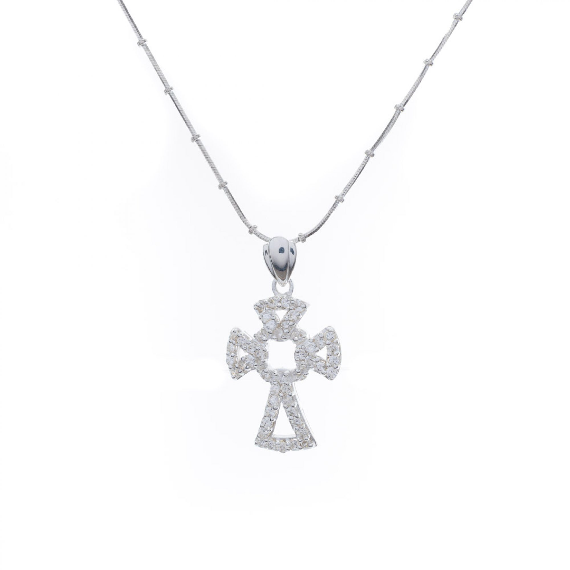 Σταυρός με ζιργκόν πέτρες