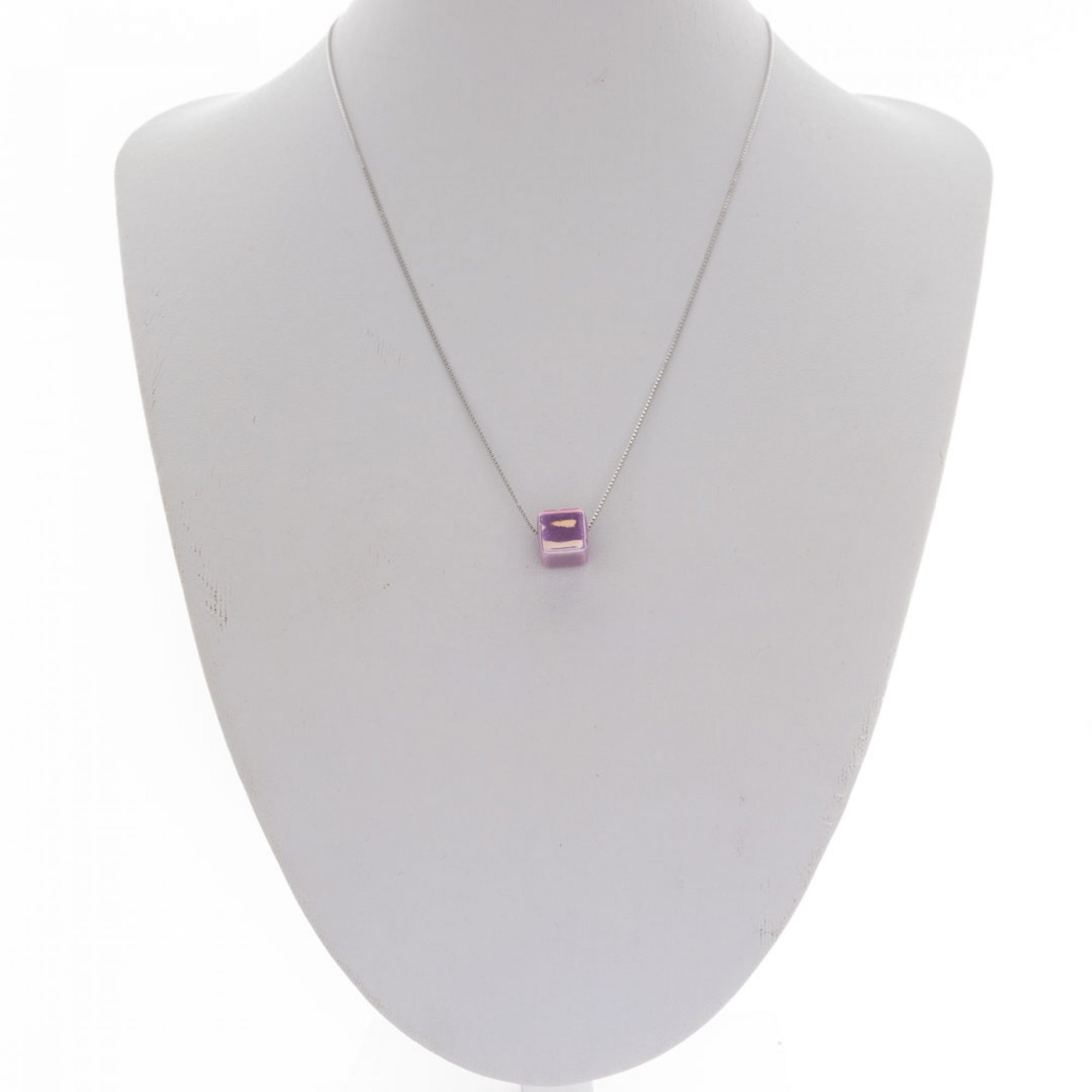 Purple bead necklace