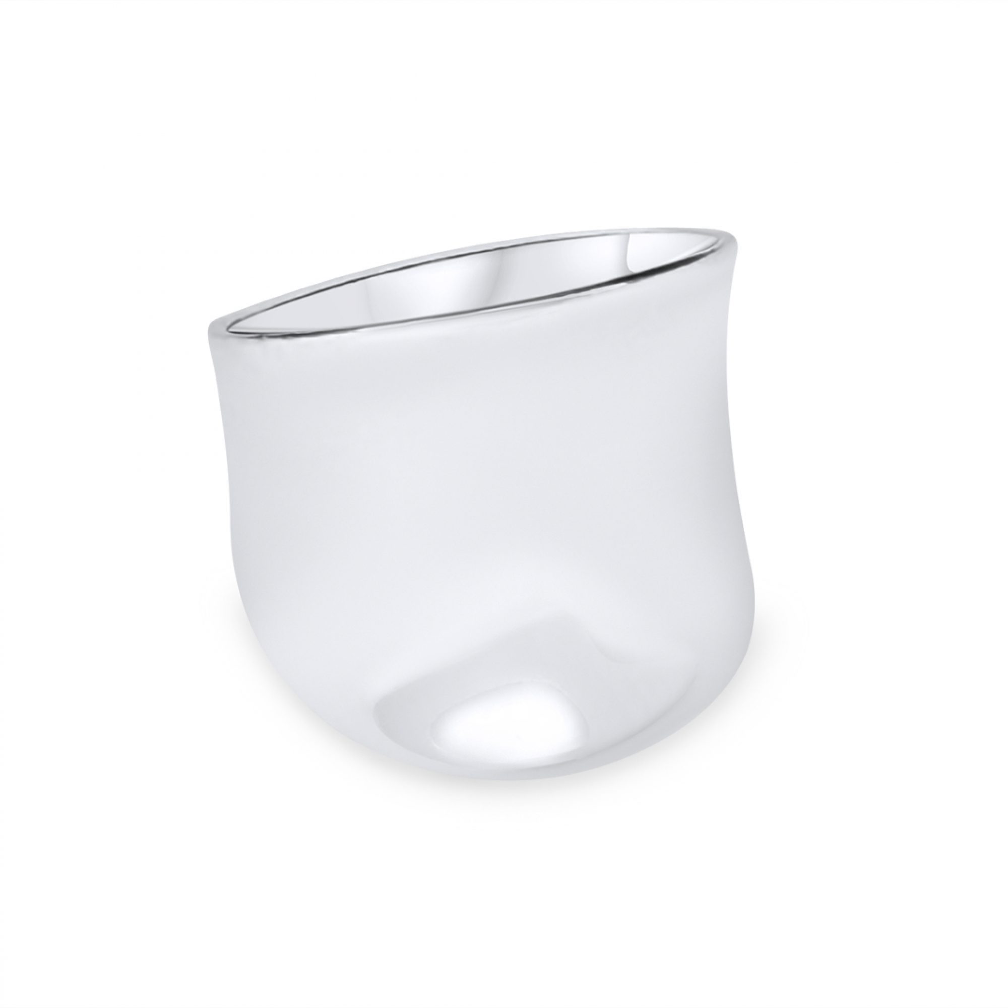 Silver polished ring