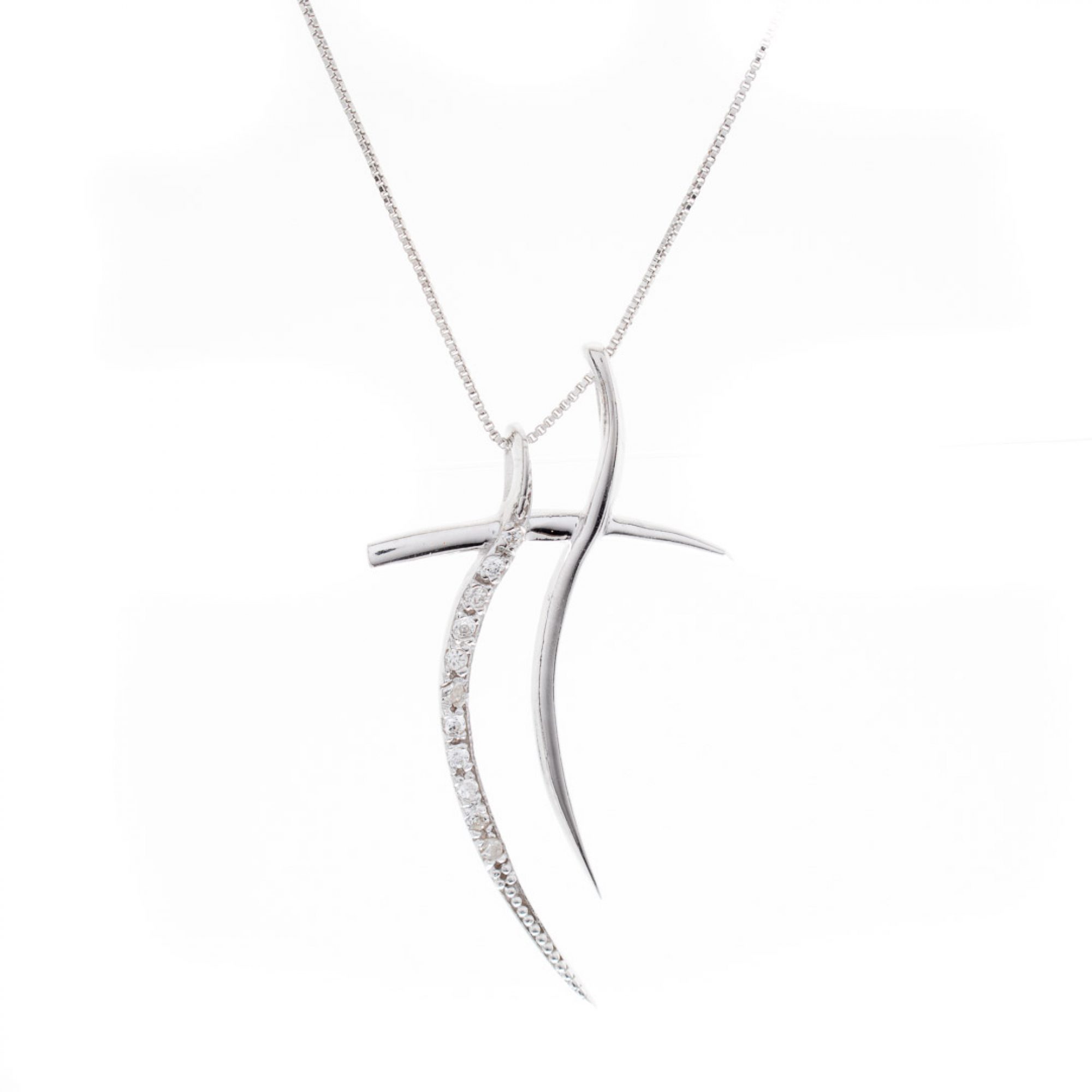 Σταυρός με ζιργκόν πέτρες