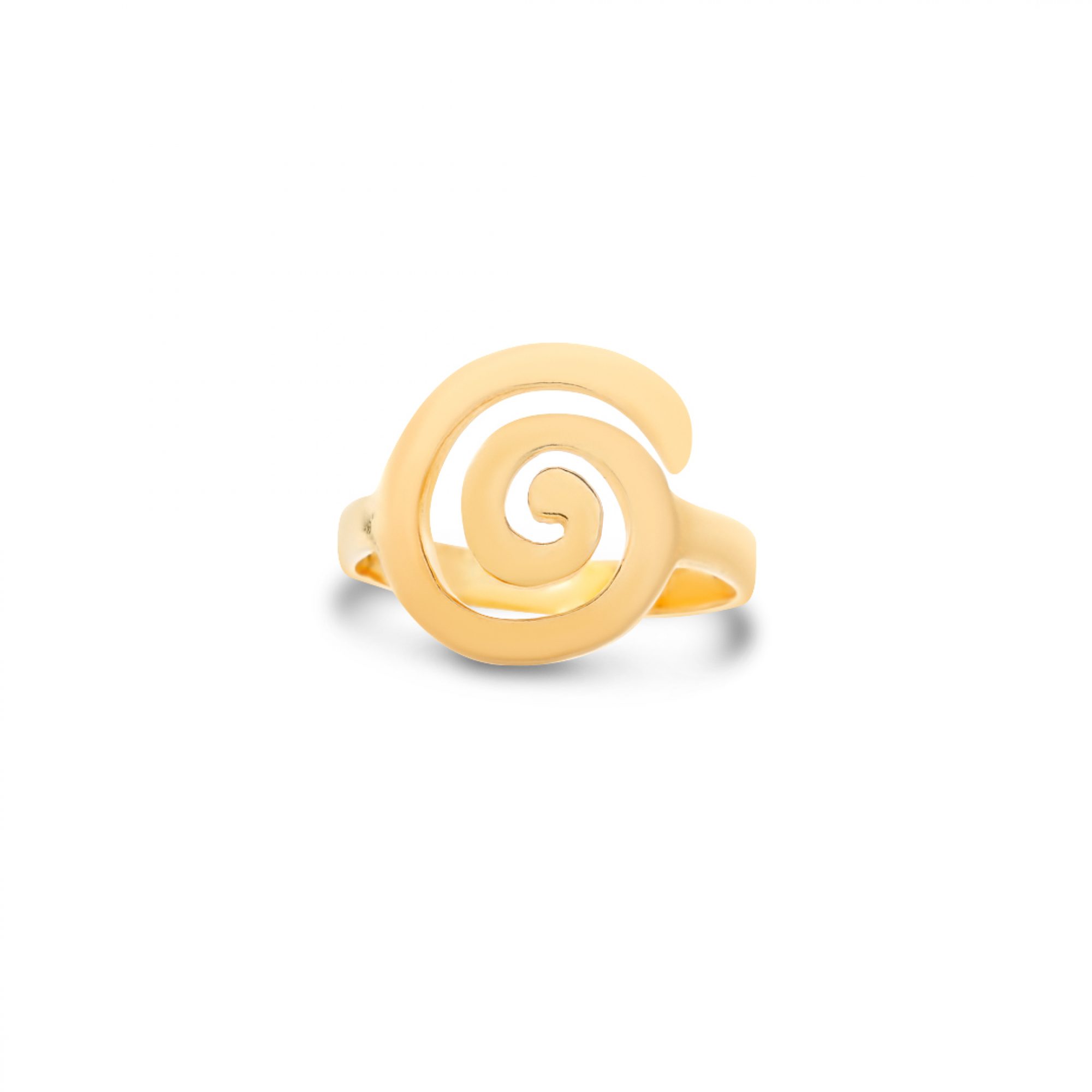 Gold plated meander ring