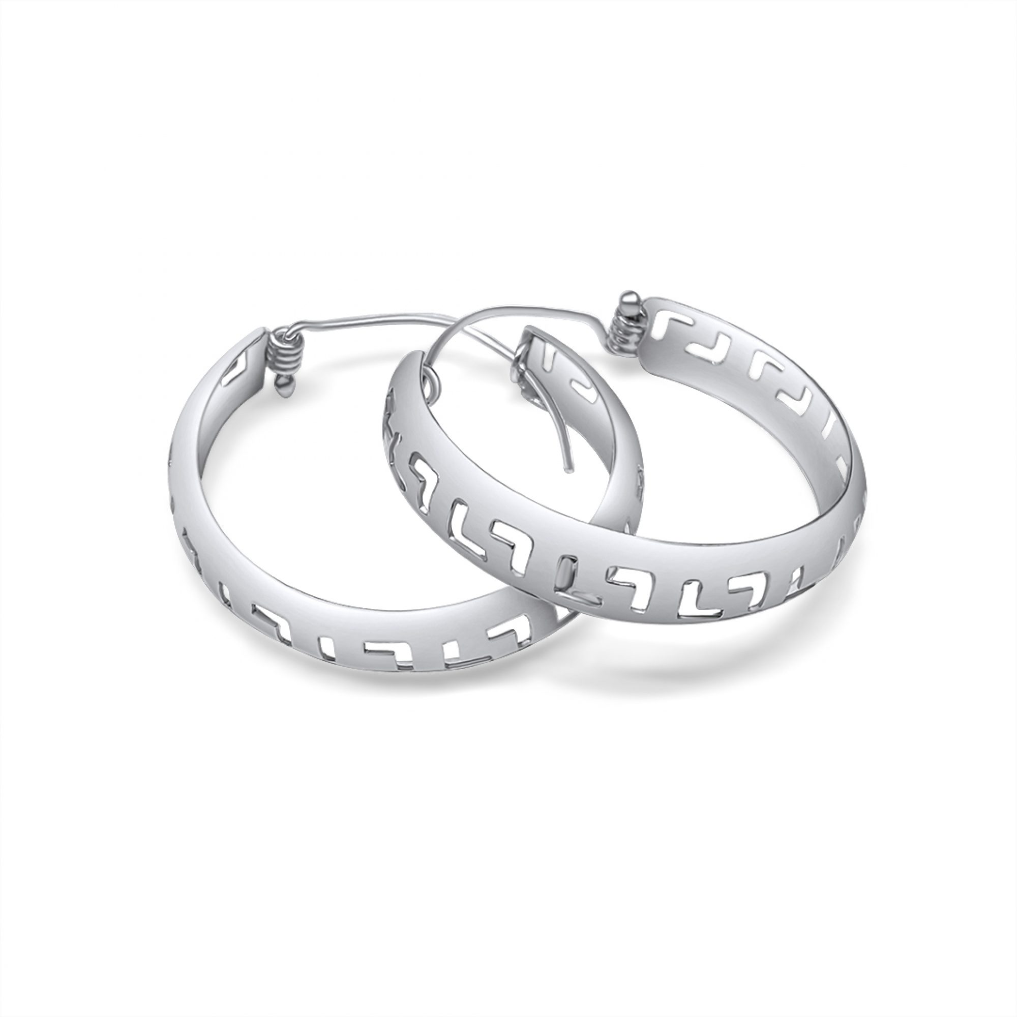 Σκουλαρίκια κρίκοι μαίανδρος