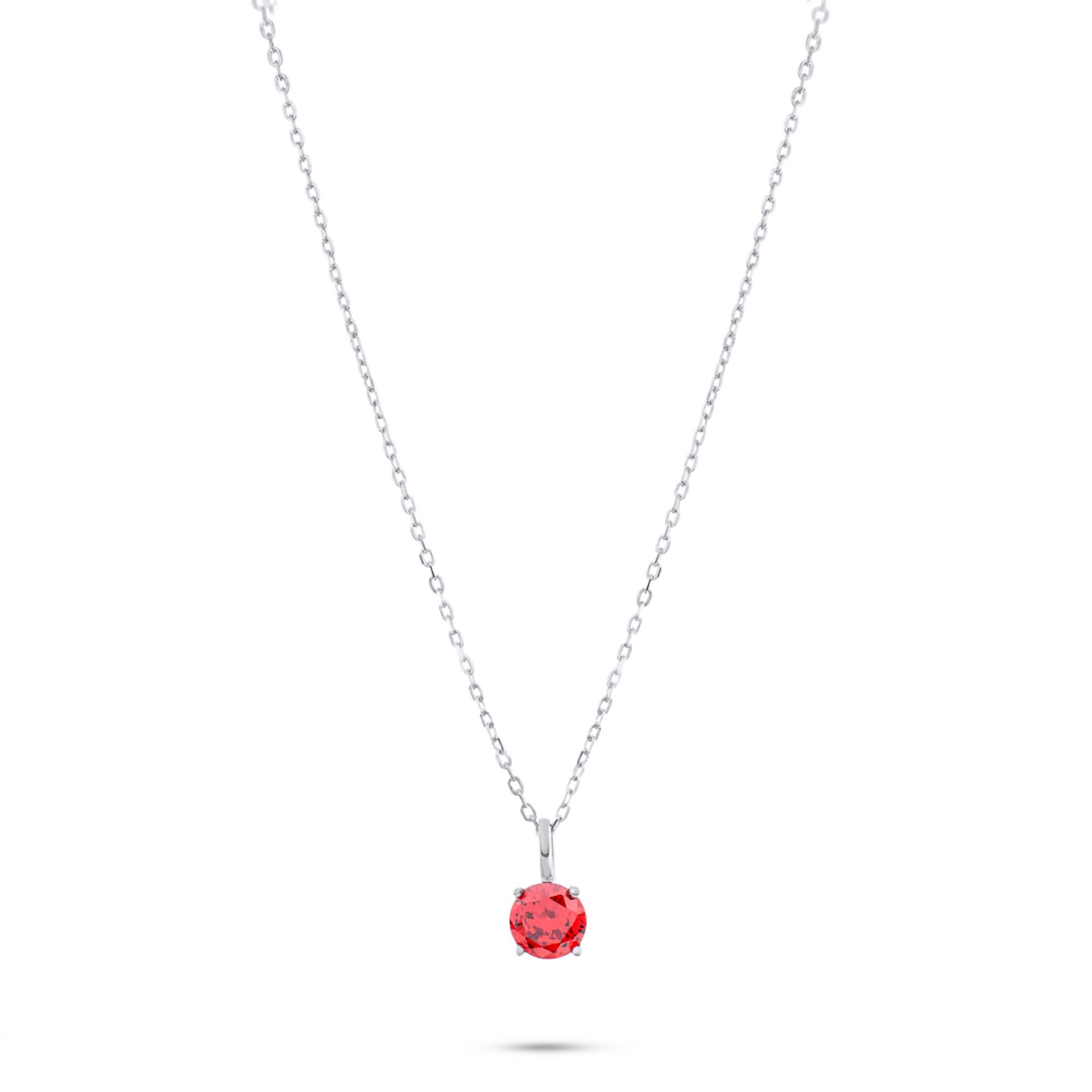 Κολιέ με χρωματιστή πέτρα