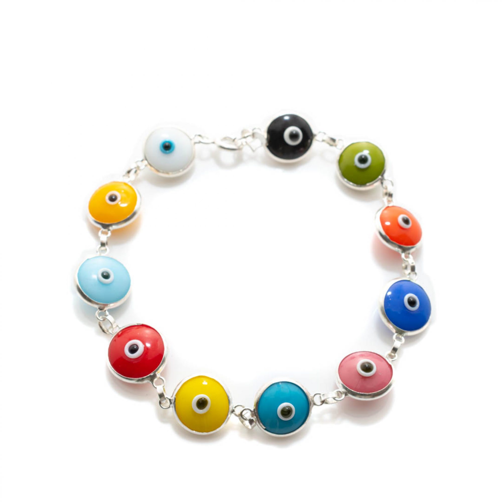 Βραχιόλι μάτι με πολύχρωμες πέτρες