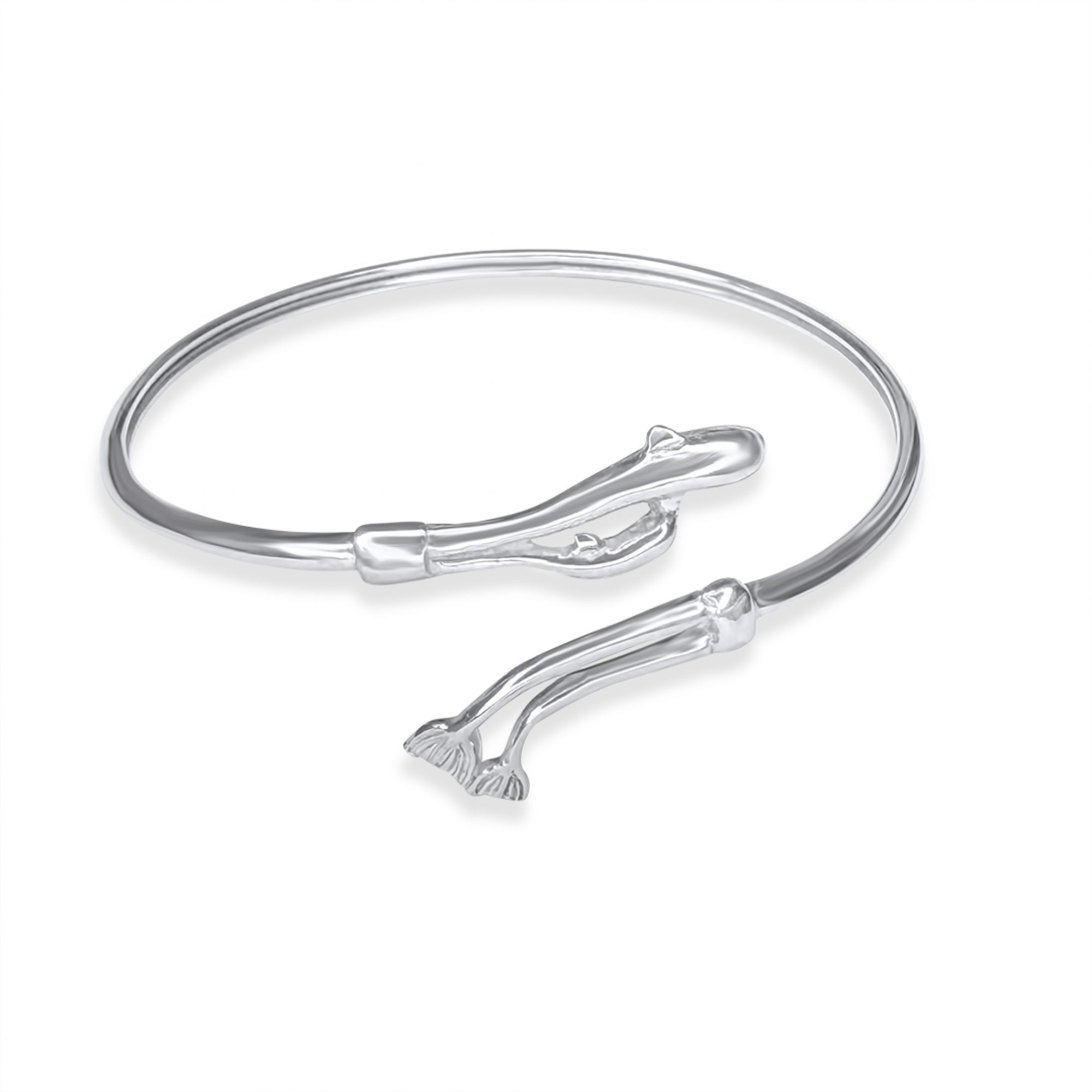 Βραχιόλι κύκλος με διπλό δελφίνι