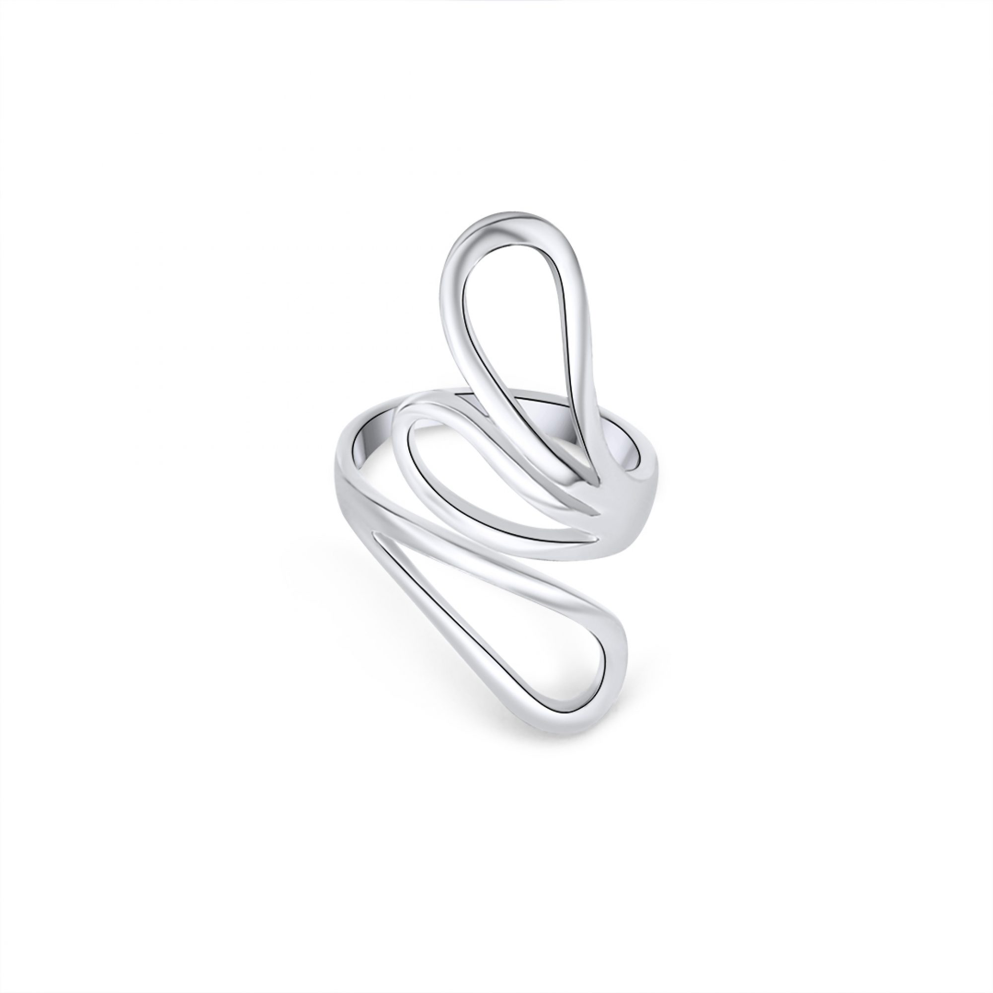 Silver polished ring