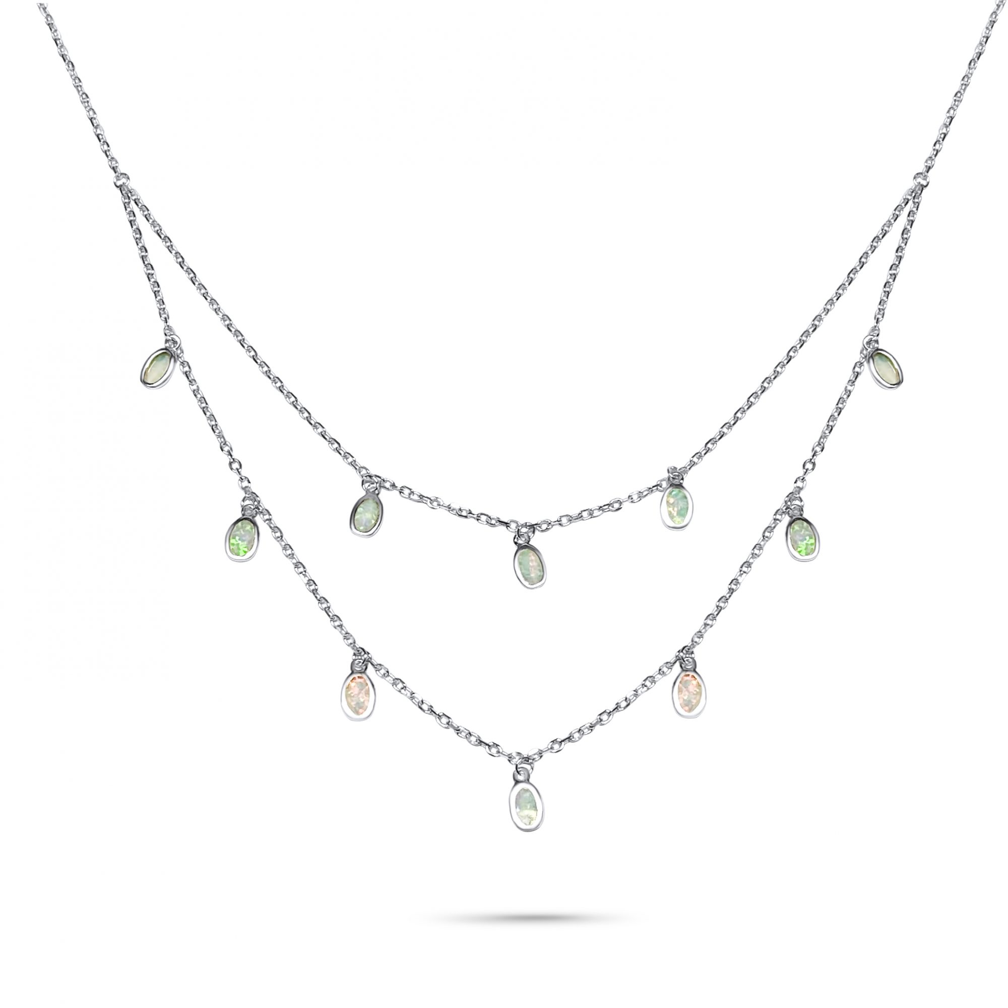 Κολιέ με λευκό όπαλ