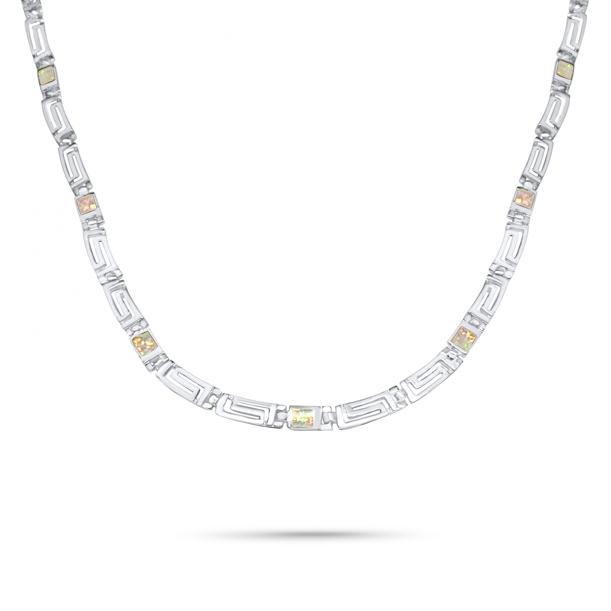 Κολιέ λευκό όπαλ