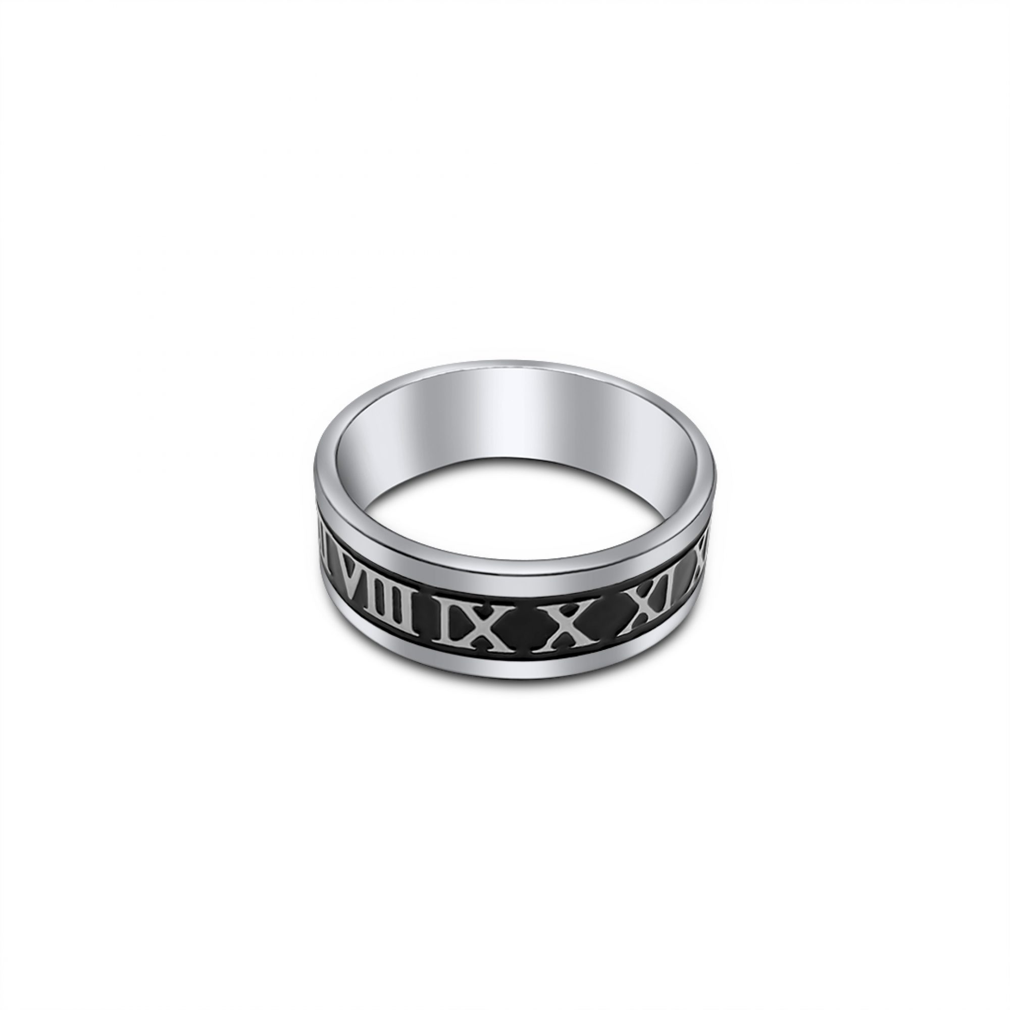Steel ring with Latin numbers