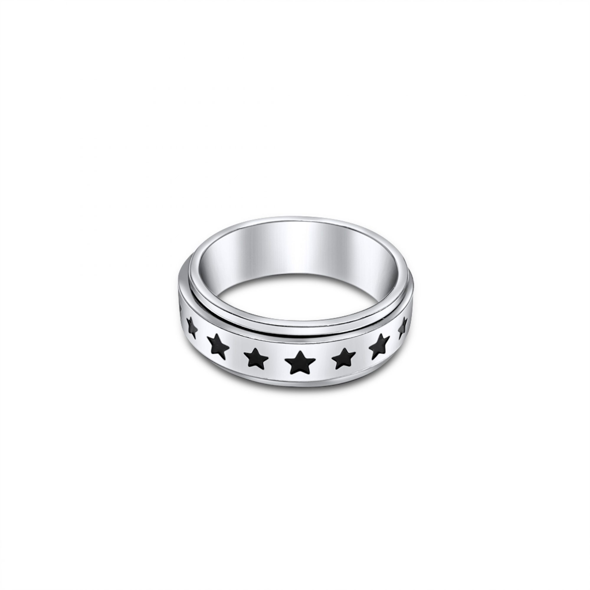 Steel ring with stars