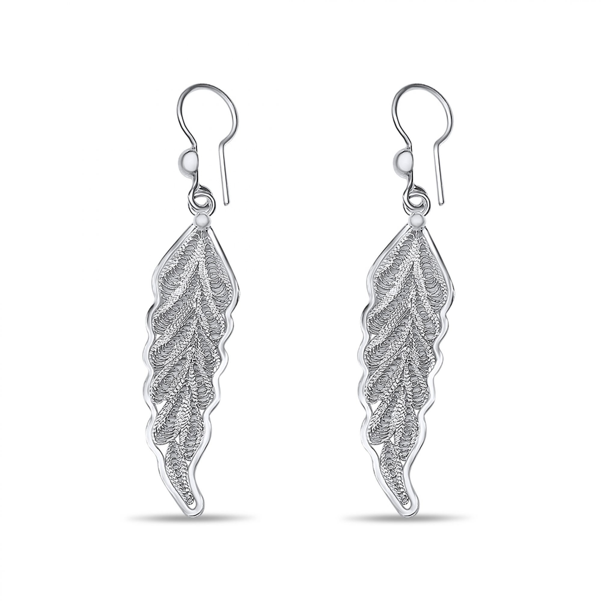 Σκουλαρίκια φιλιγκράν κρεμαστά