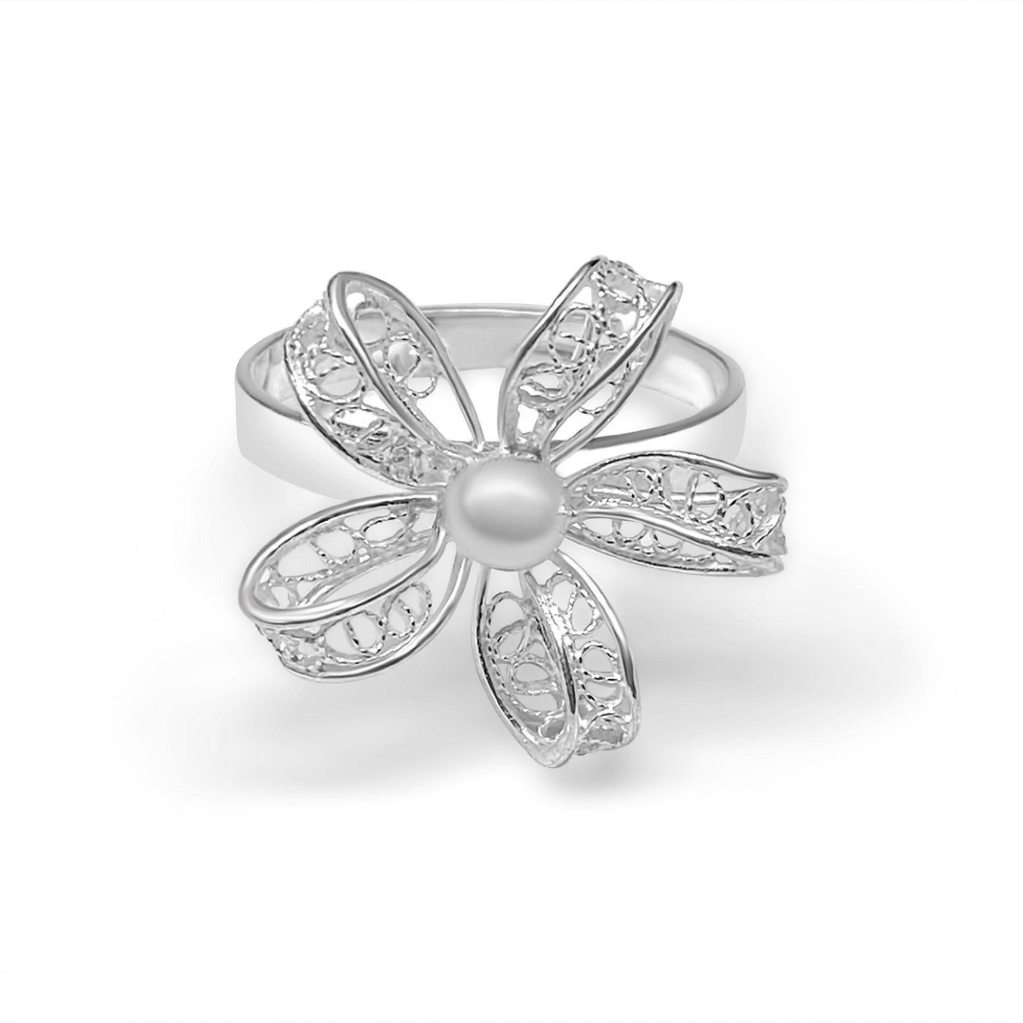 Δαχτυλίδι φιλιγκράν σε σχήμα λουλουδιού
