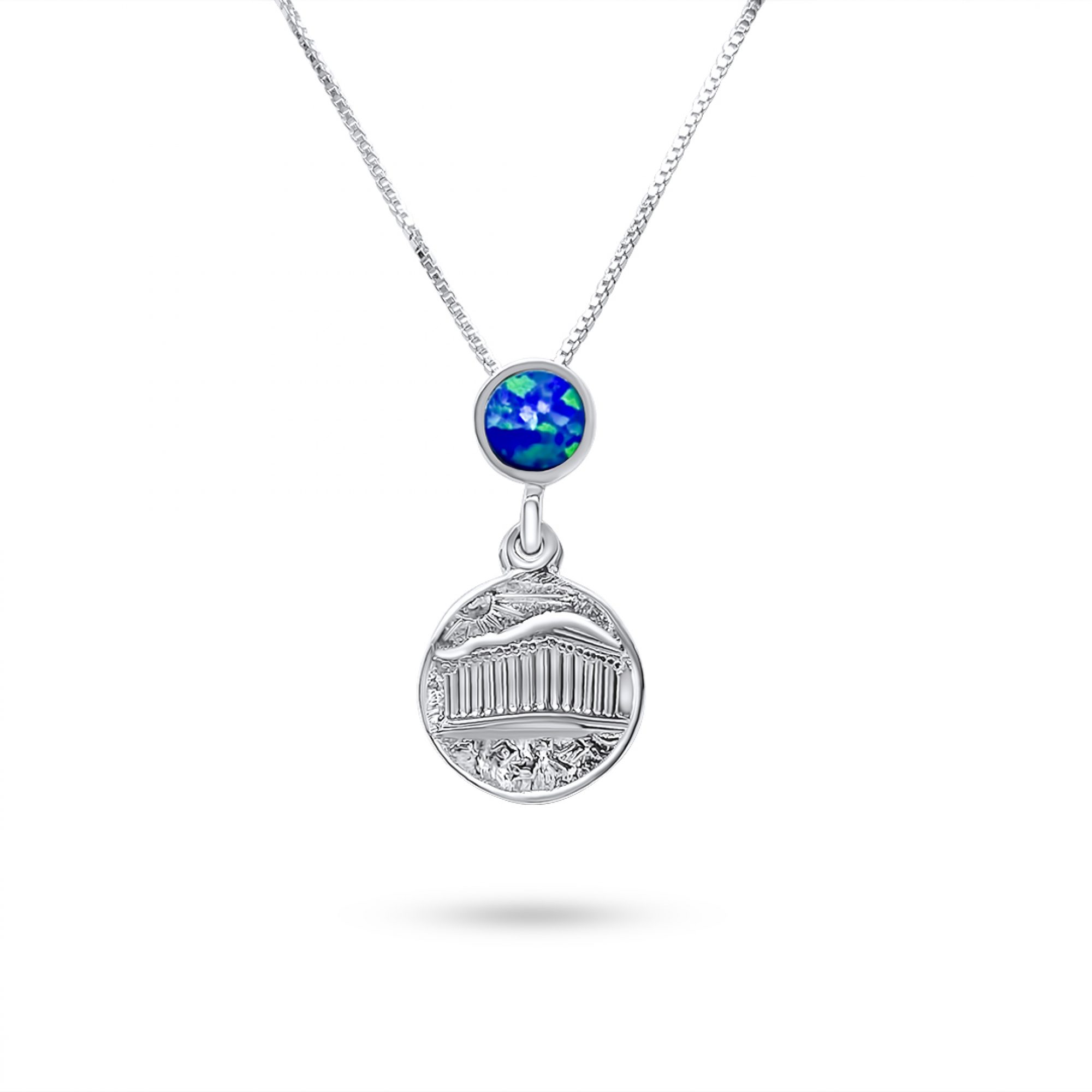 Κολιέ Παρθενώνας με πέτρα όπαλ