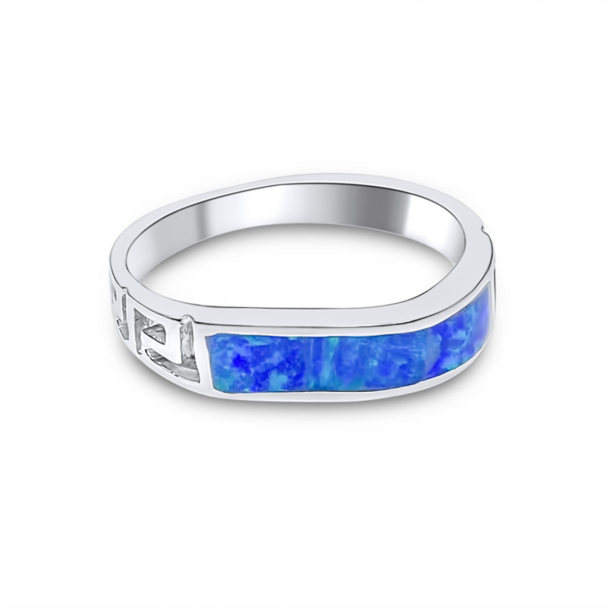 Δαχτυλίδι με πέτρα όπαλ και μαίανδρο