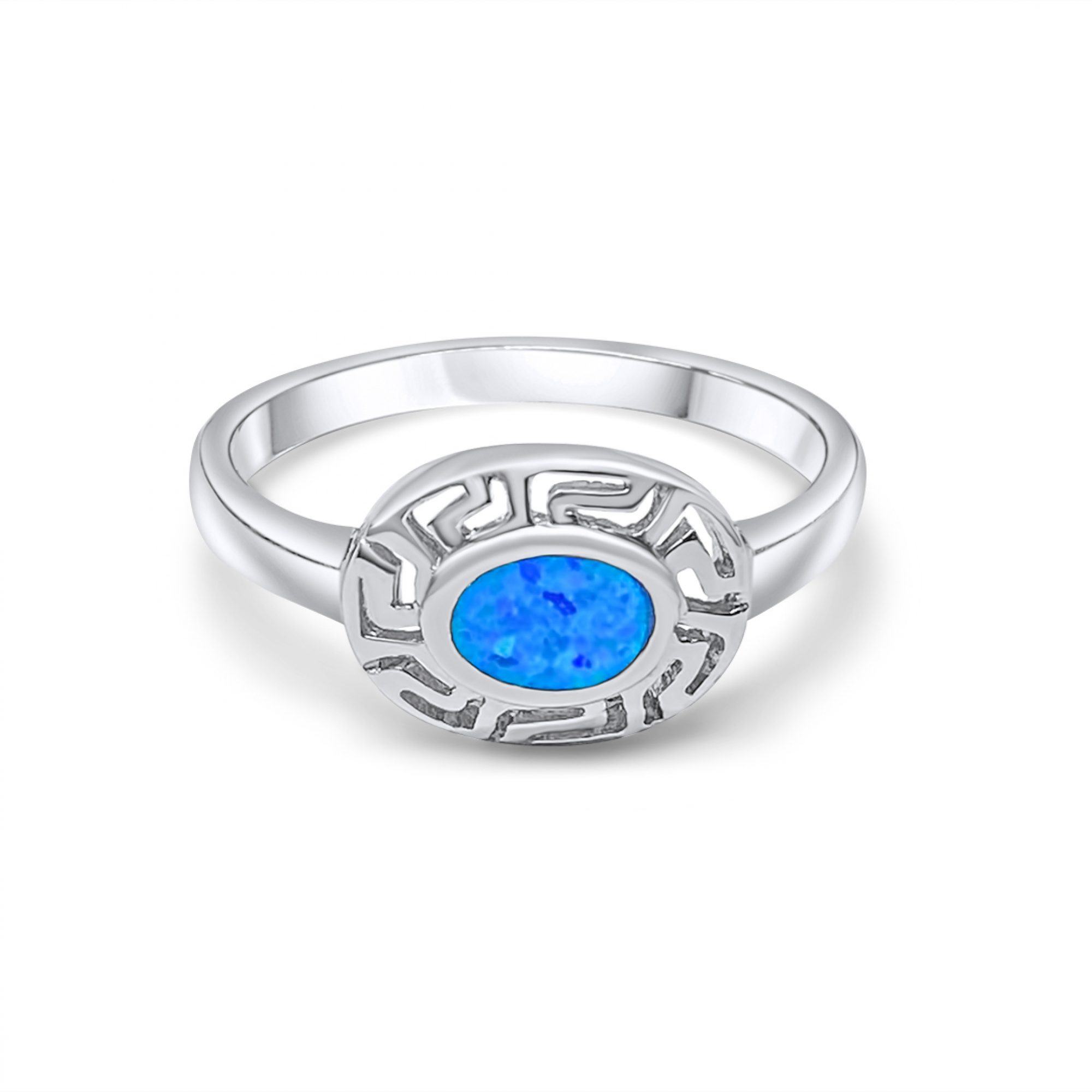 Δαχτυλίδι με πέτρα όπαλ και μαίανδρο