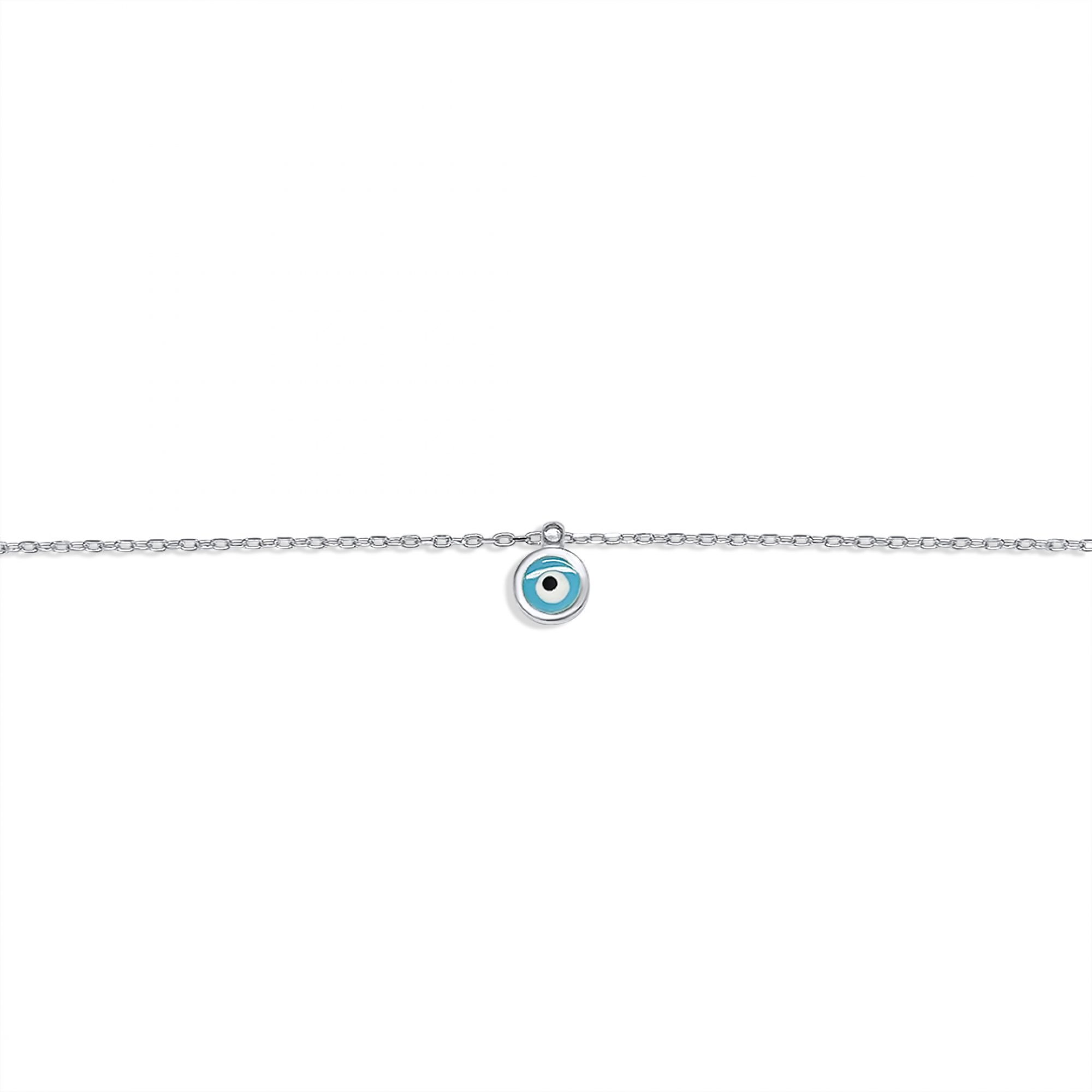 Anklet with an evil eye dangle