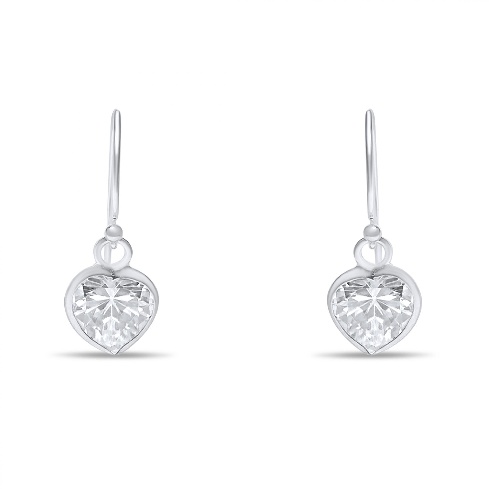 Σκουλαρίκια κρεμαστά με πέτρα ζιργκόν