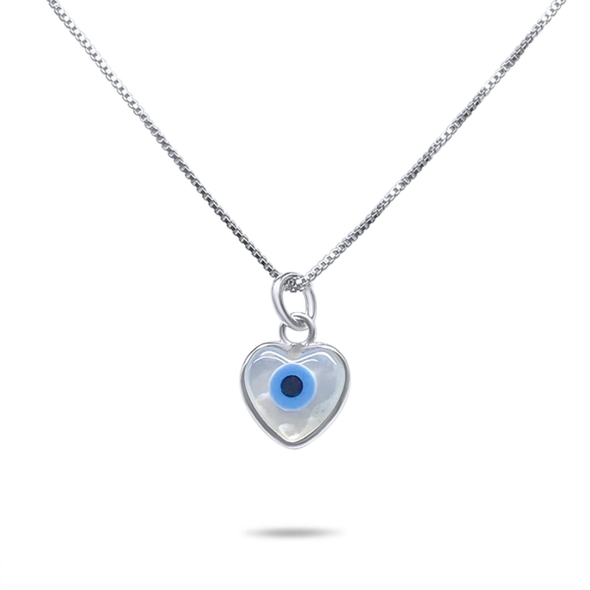 Κολιέ μάτι με φίλντισι