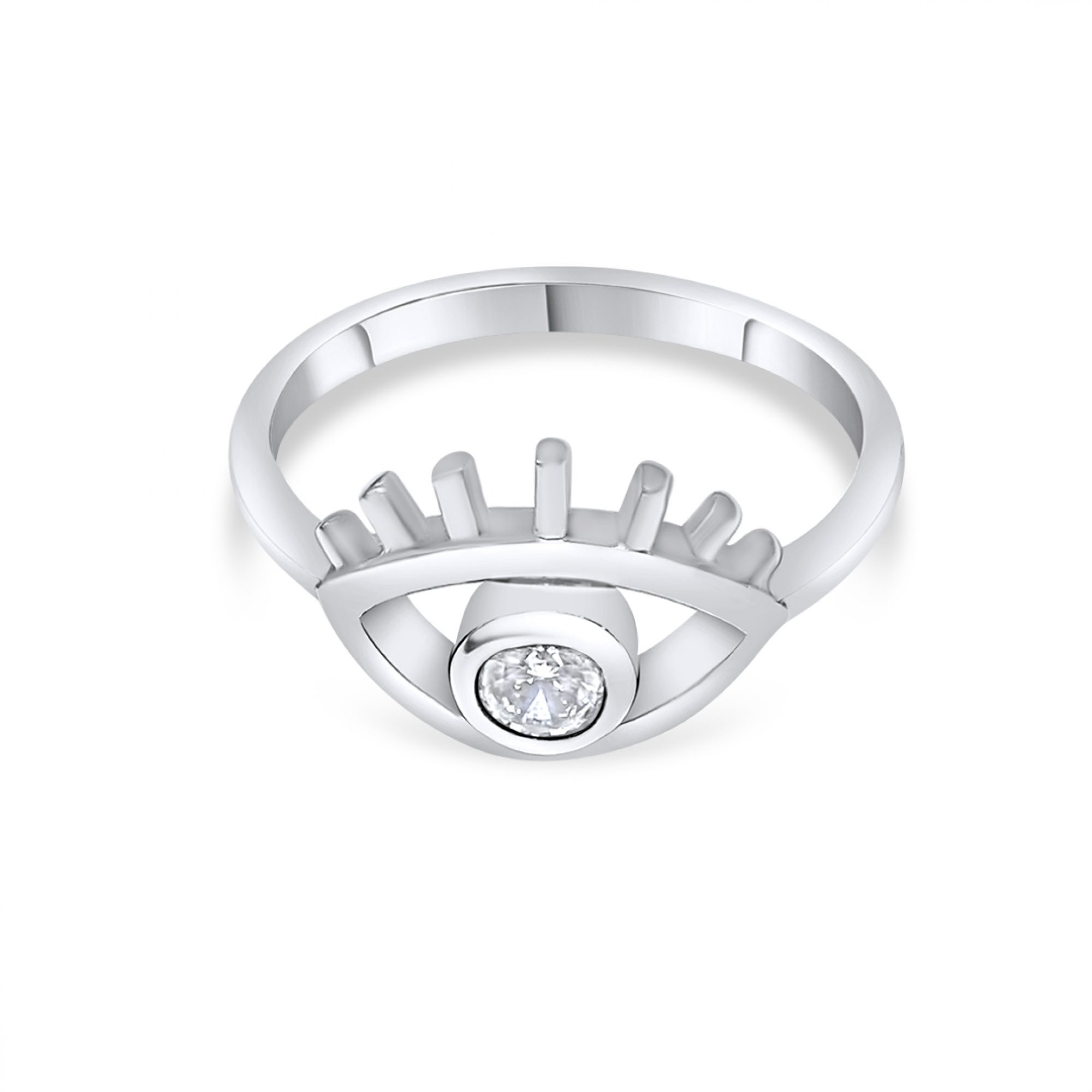 Δαχτυλίδι μάτι με πέτρα ζιργκόν