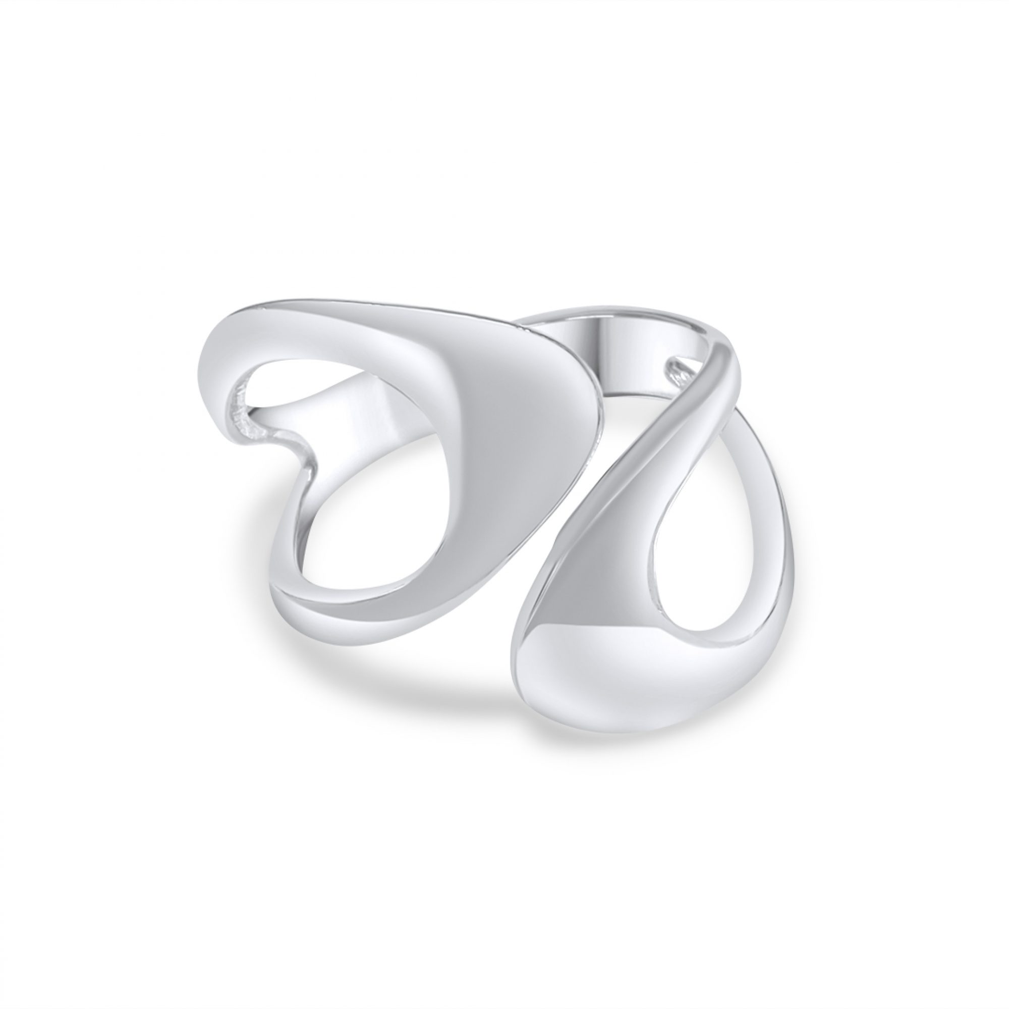 Silver polished ring
