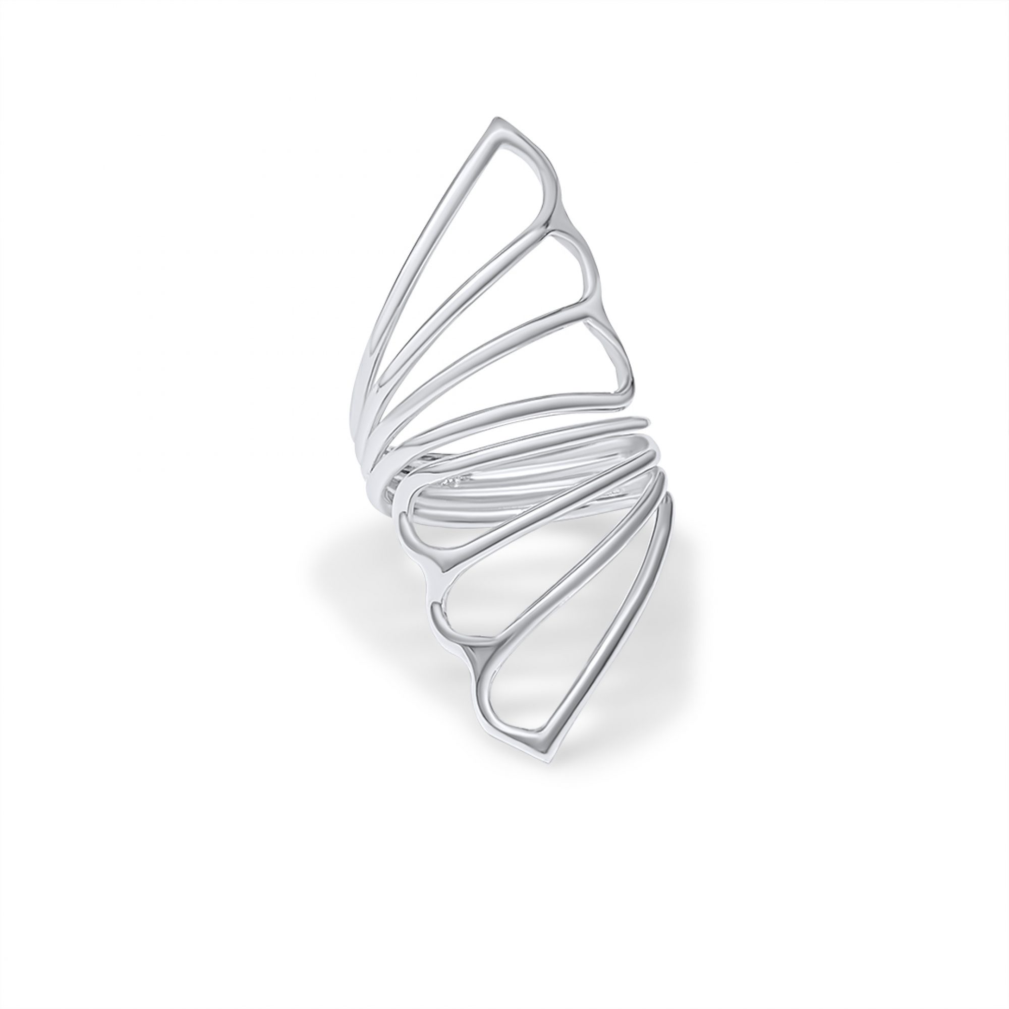 Silver polished ring