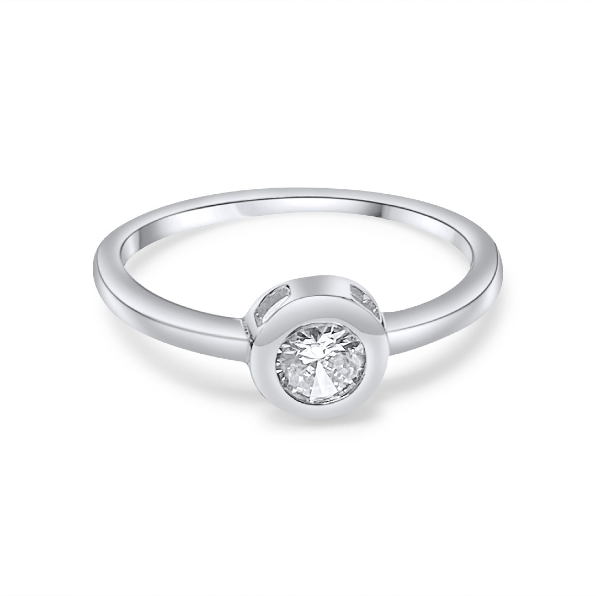 Μονόπετρο δαχτυλίδι με ζιργκόν πέτρα