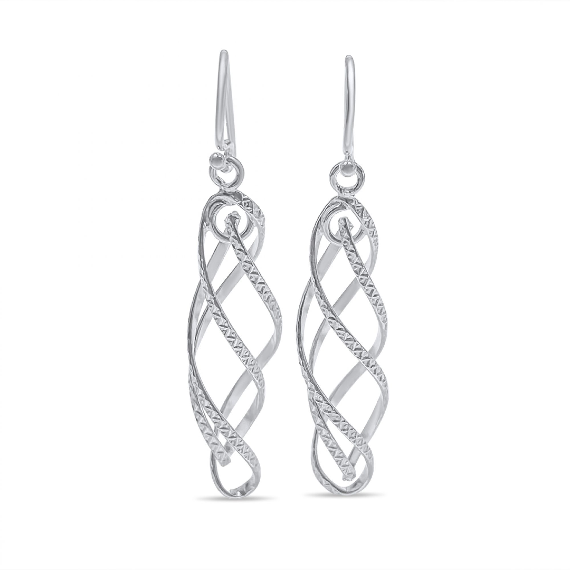 Σκουλαρίκια κρεμαστά έλικες