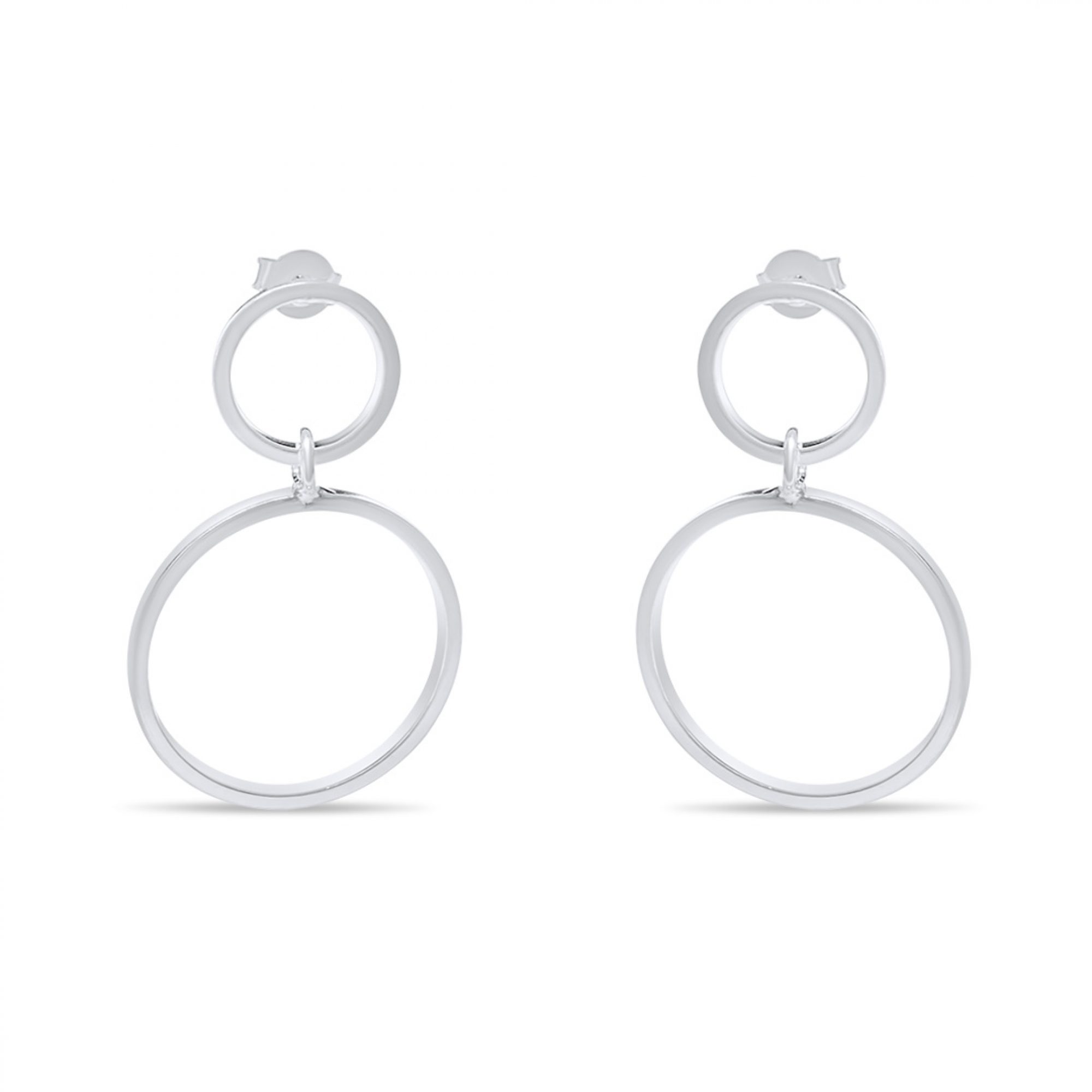 Σκουλαρίκια κρεμαστοί κύκλοι