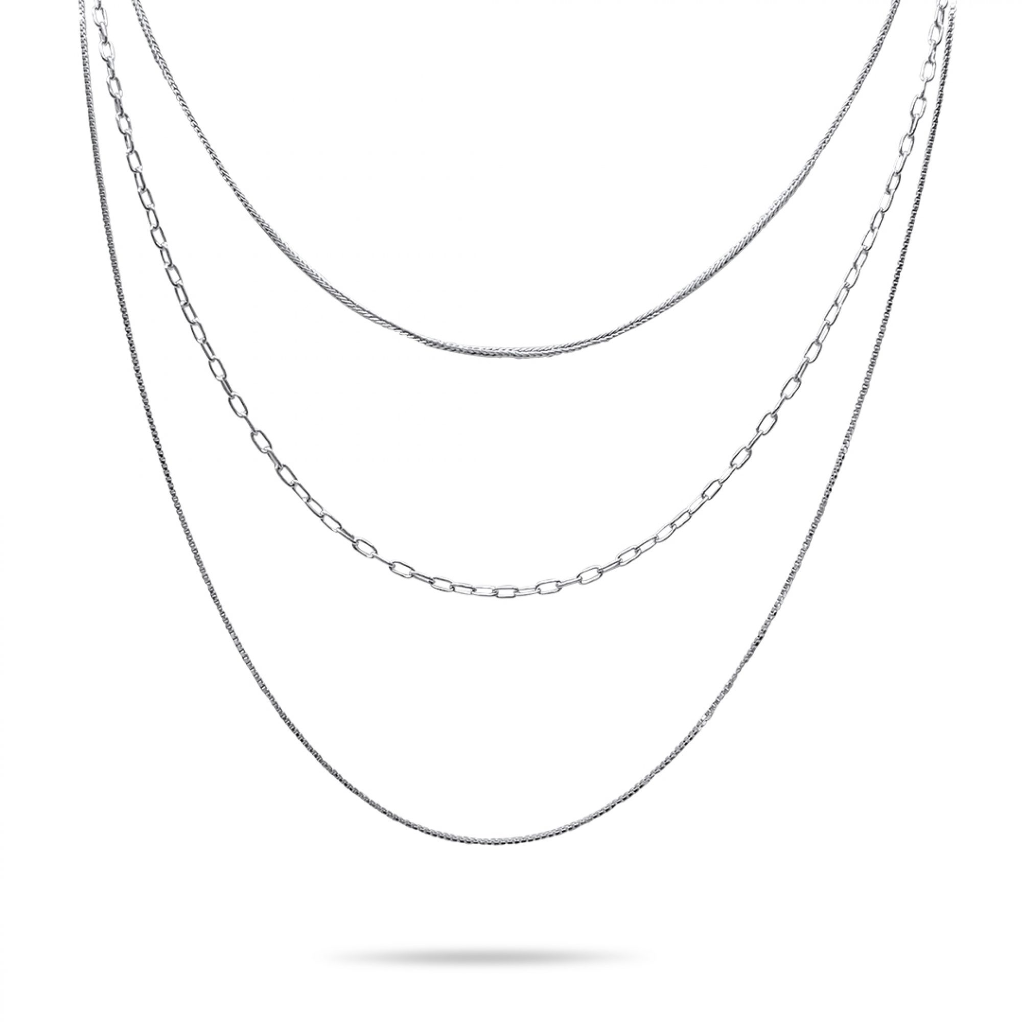 Triple chain necklace