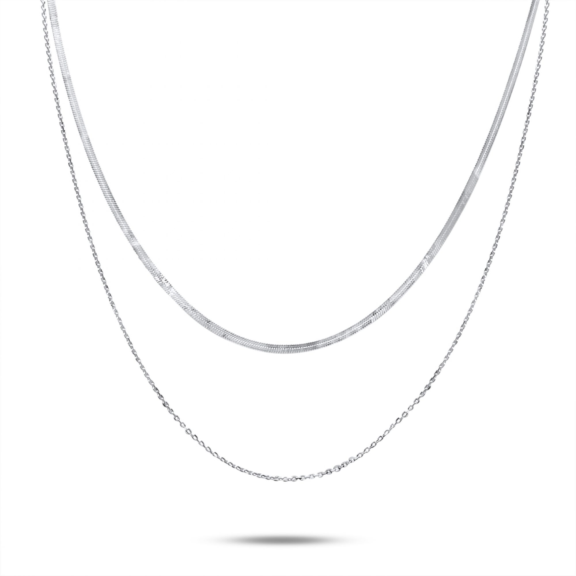 Double chain necklace