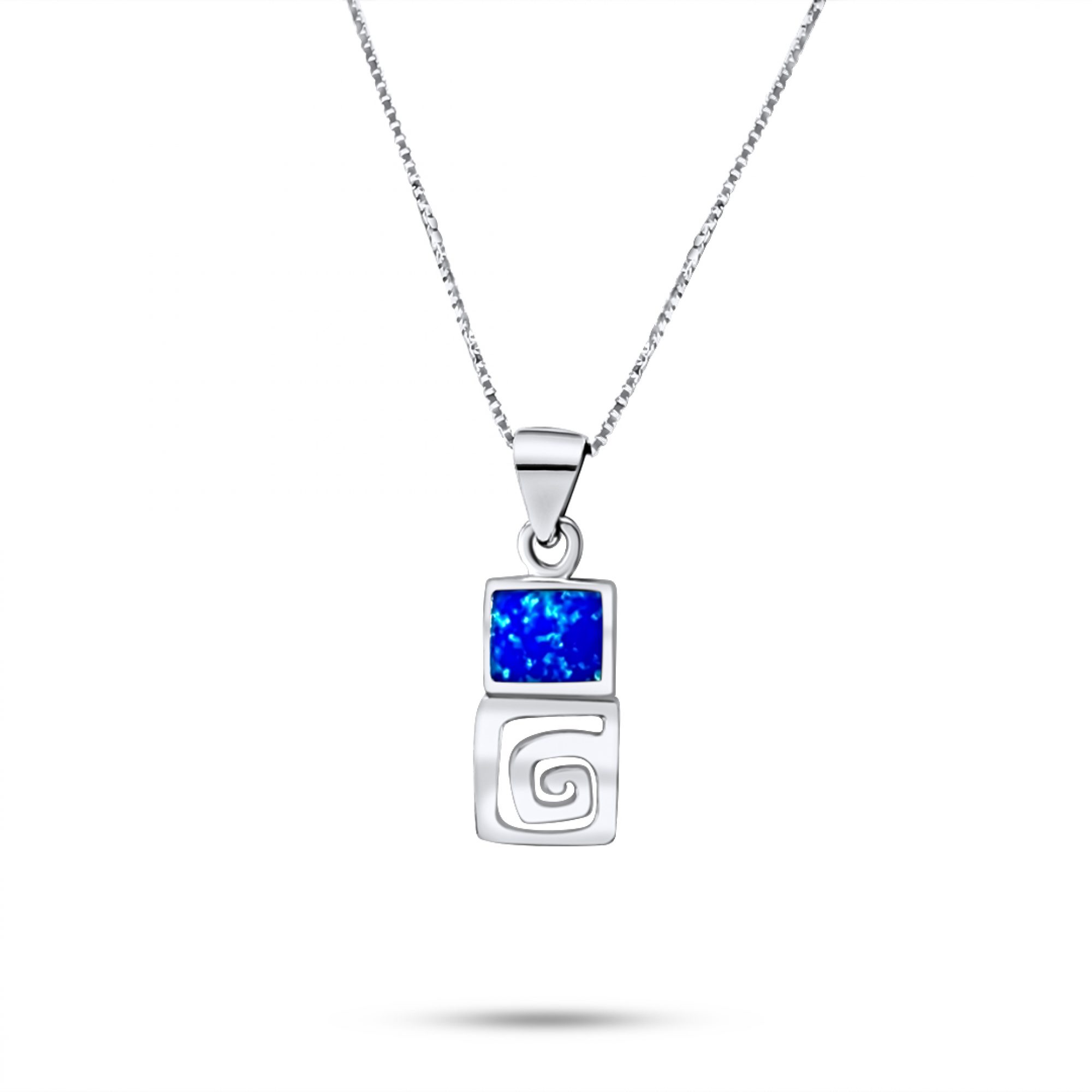 Κολιέ μαίανδρος με πέτρα όπαλ