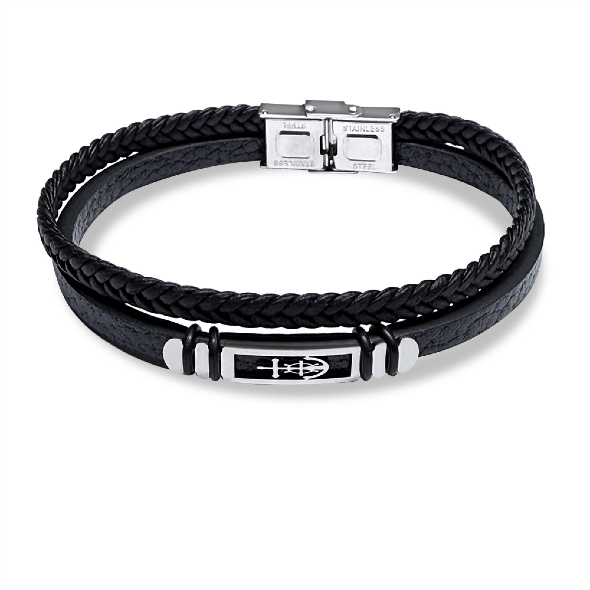 Χειροπέδα από δέρμα και ατσάλι