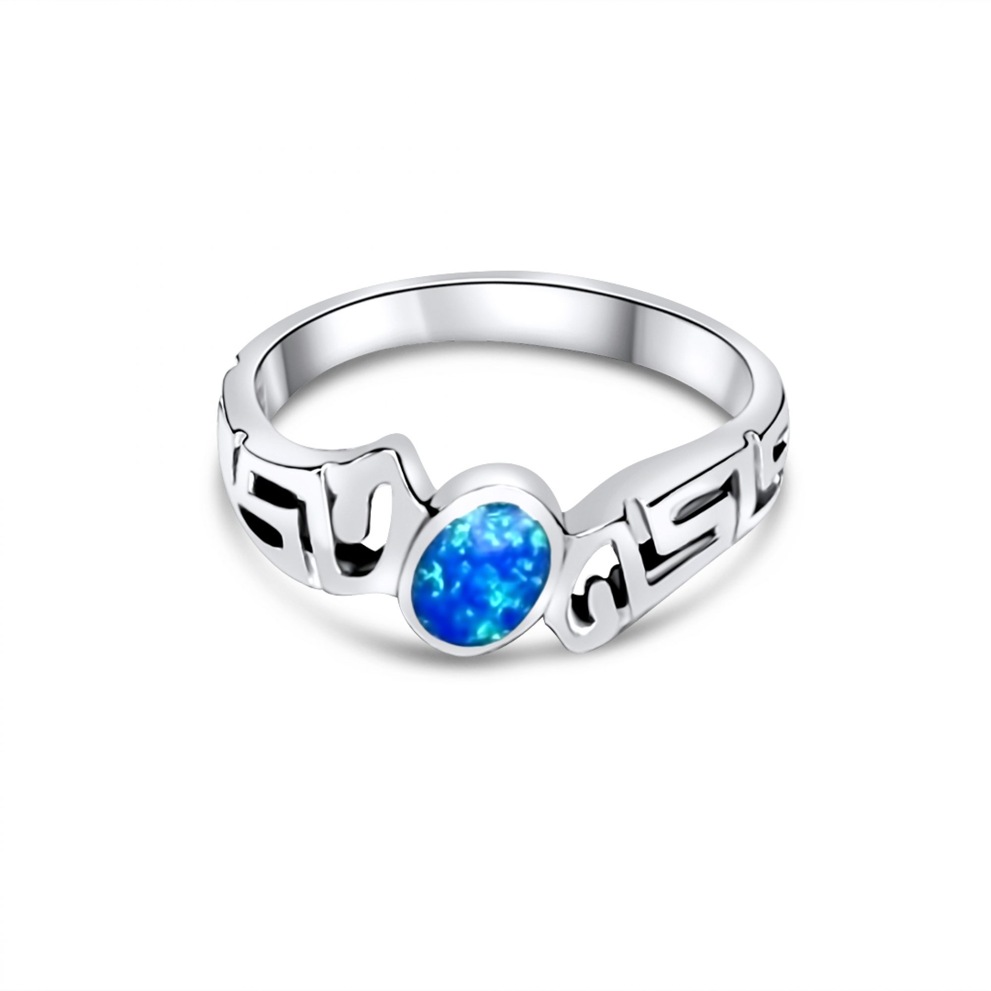 Δαχτυλίδι με πέτρες όπαλ και μαίανδρο