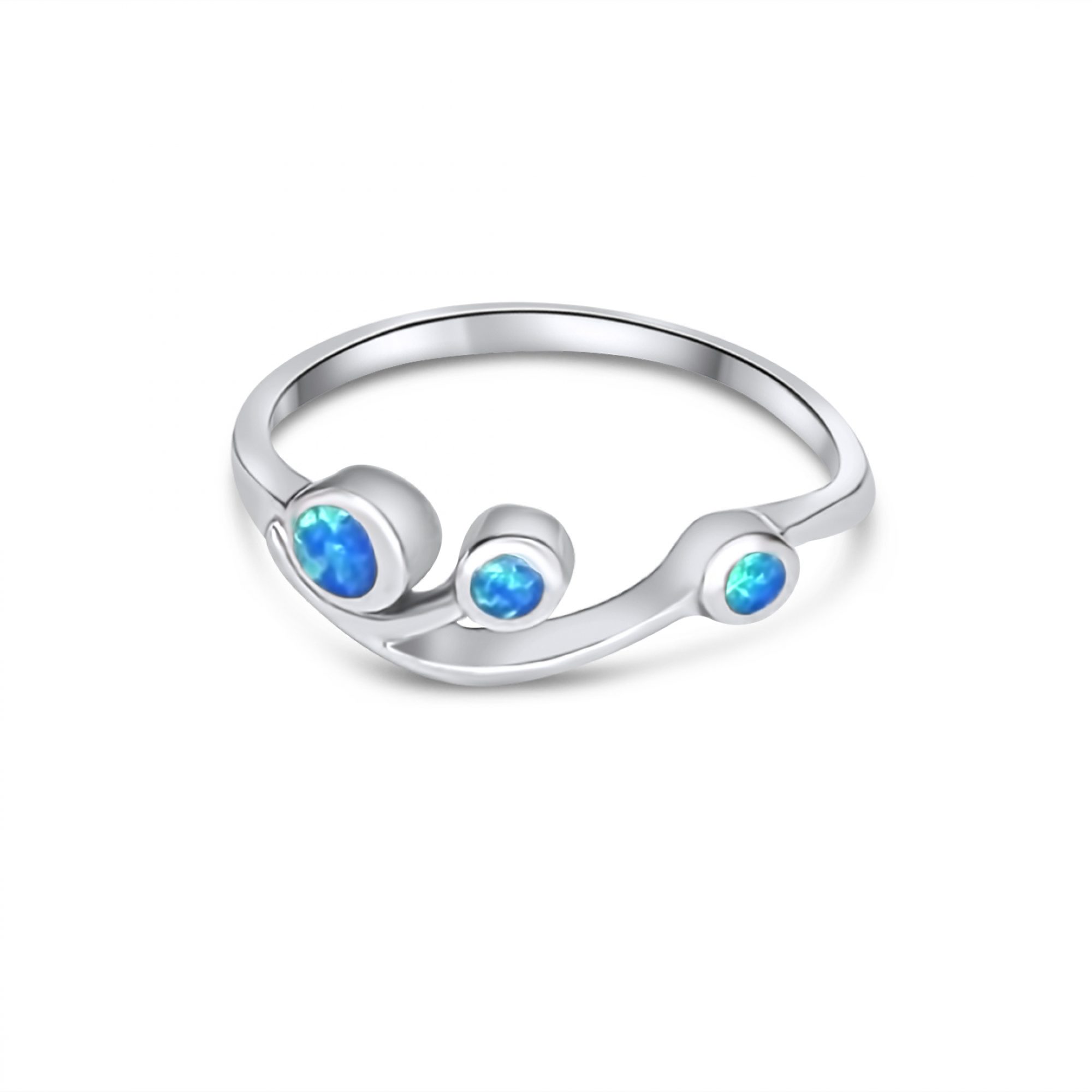 Δαχτυλίδι με πέτρες όπαλ 