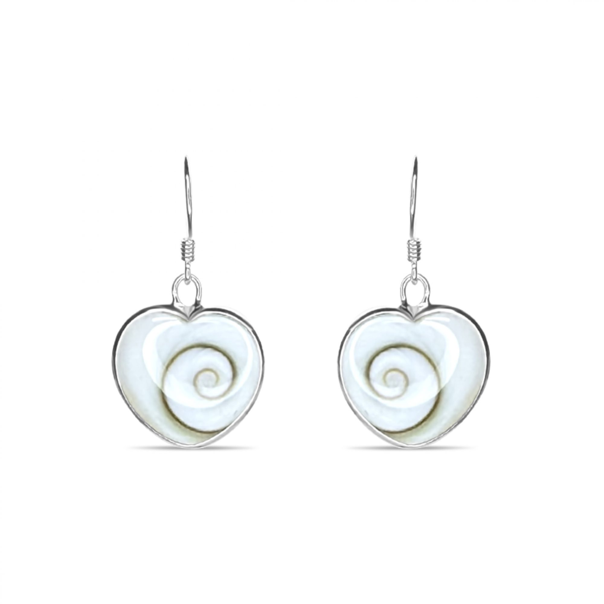 Σκουλαρίκια με μάτι της θάλασσας κρεμαστά