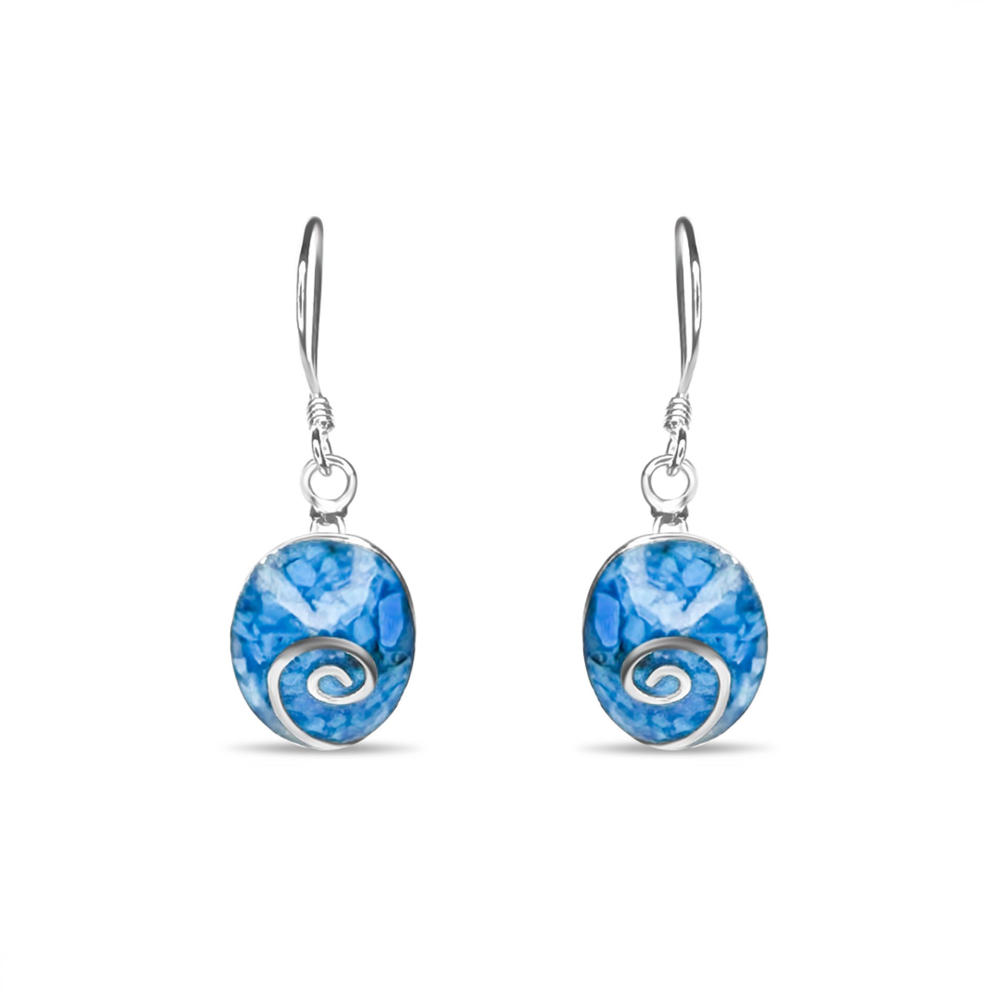 Σκουλαρίκια με κοχύλι κρεμαστά