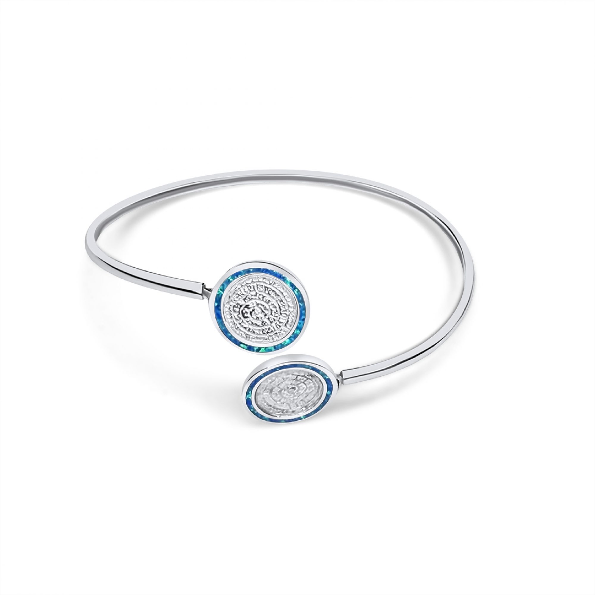 Βραχιόλι κύκλος δίσκος της Φαιστού με πέτρες όπαλ