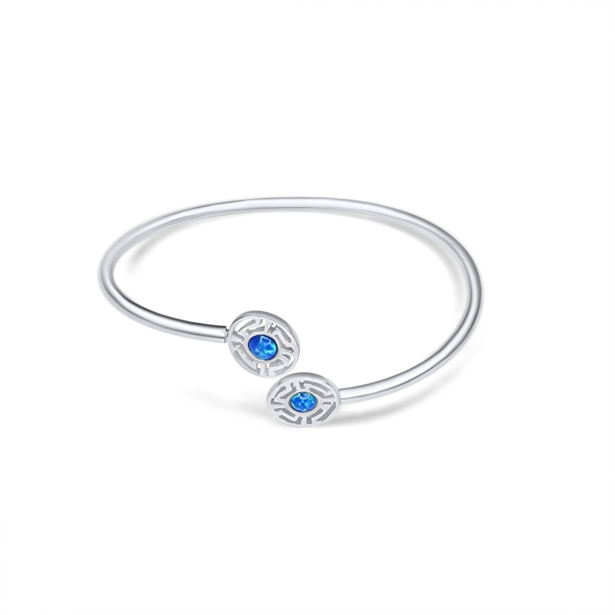 Βραχιόλι κύκλος μαίανδρος με πέτρες όπαλ