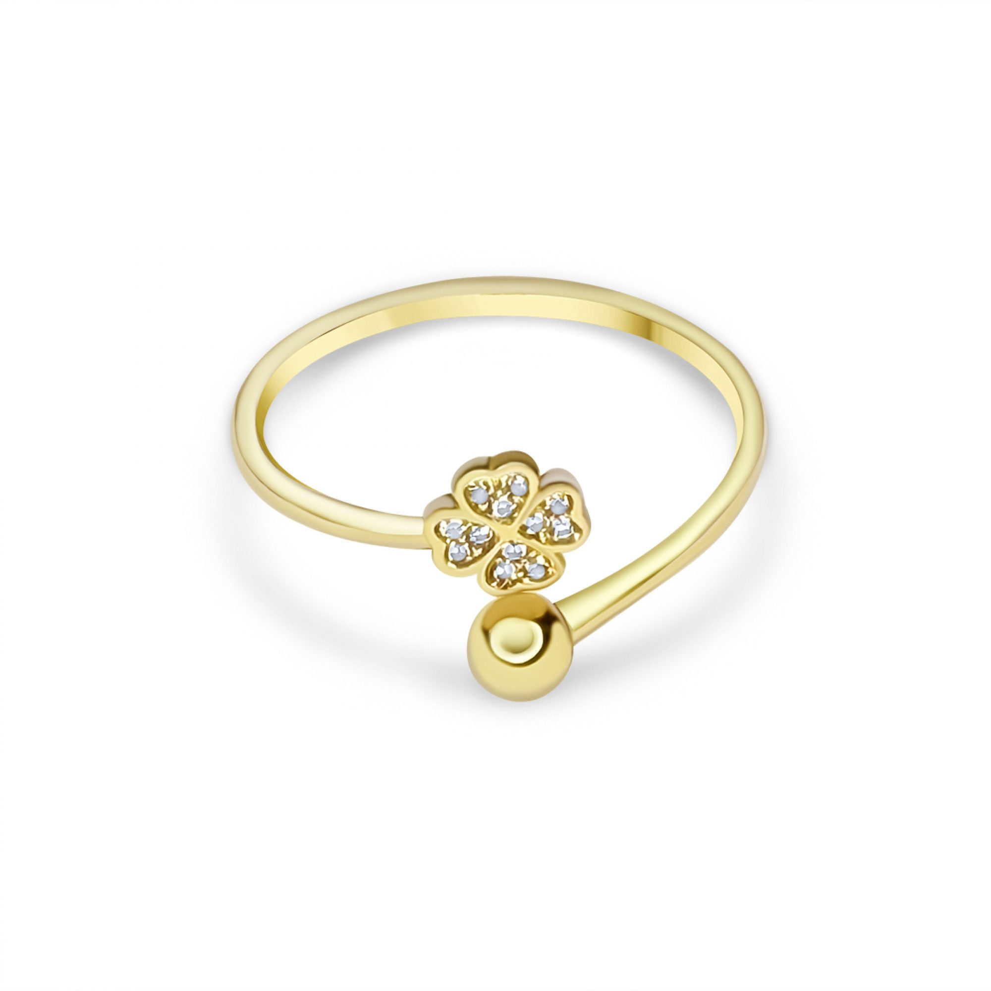 Επίχρυσο δαχτυλίδι με πέτρες ζιργκόν 