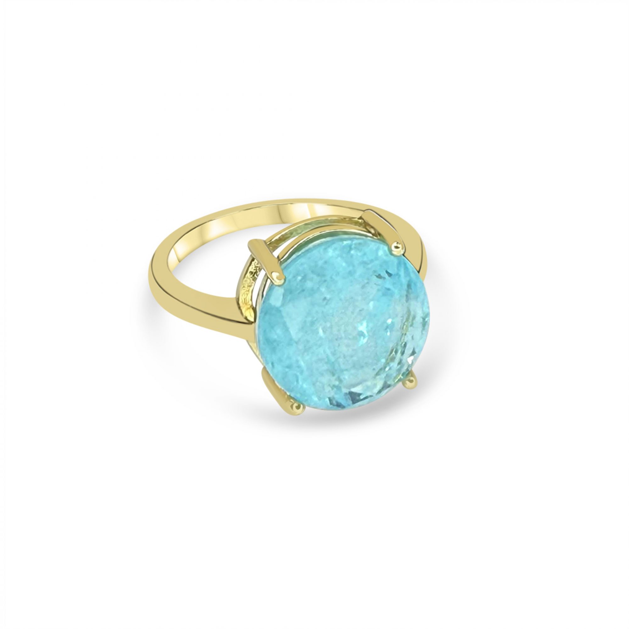 Επίχρυσο δαχτυλίδι με πέτρα ζιργκόν 