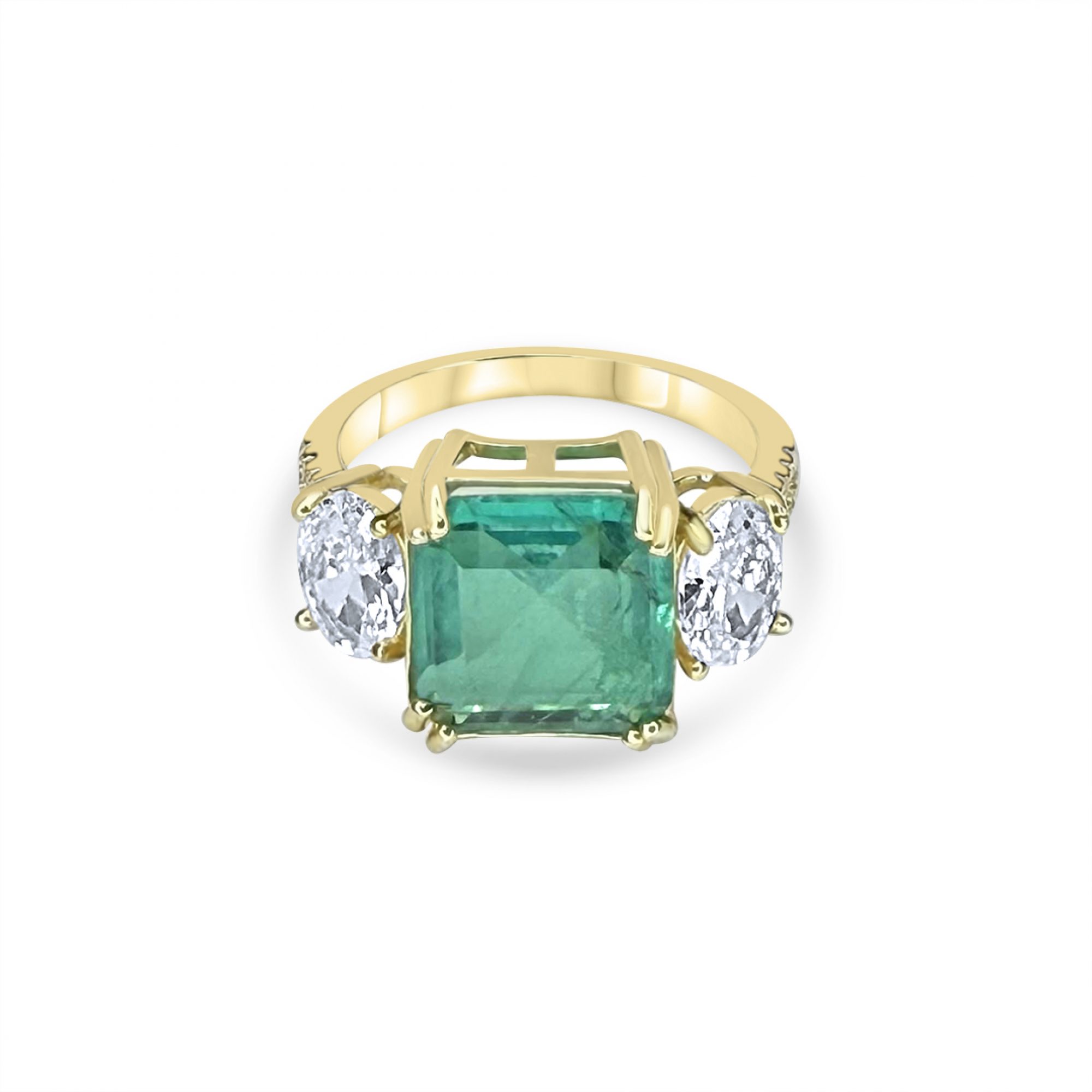 Επίχρυσο δαχτυλίδι με πέτρες ζιργκόν 