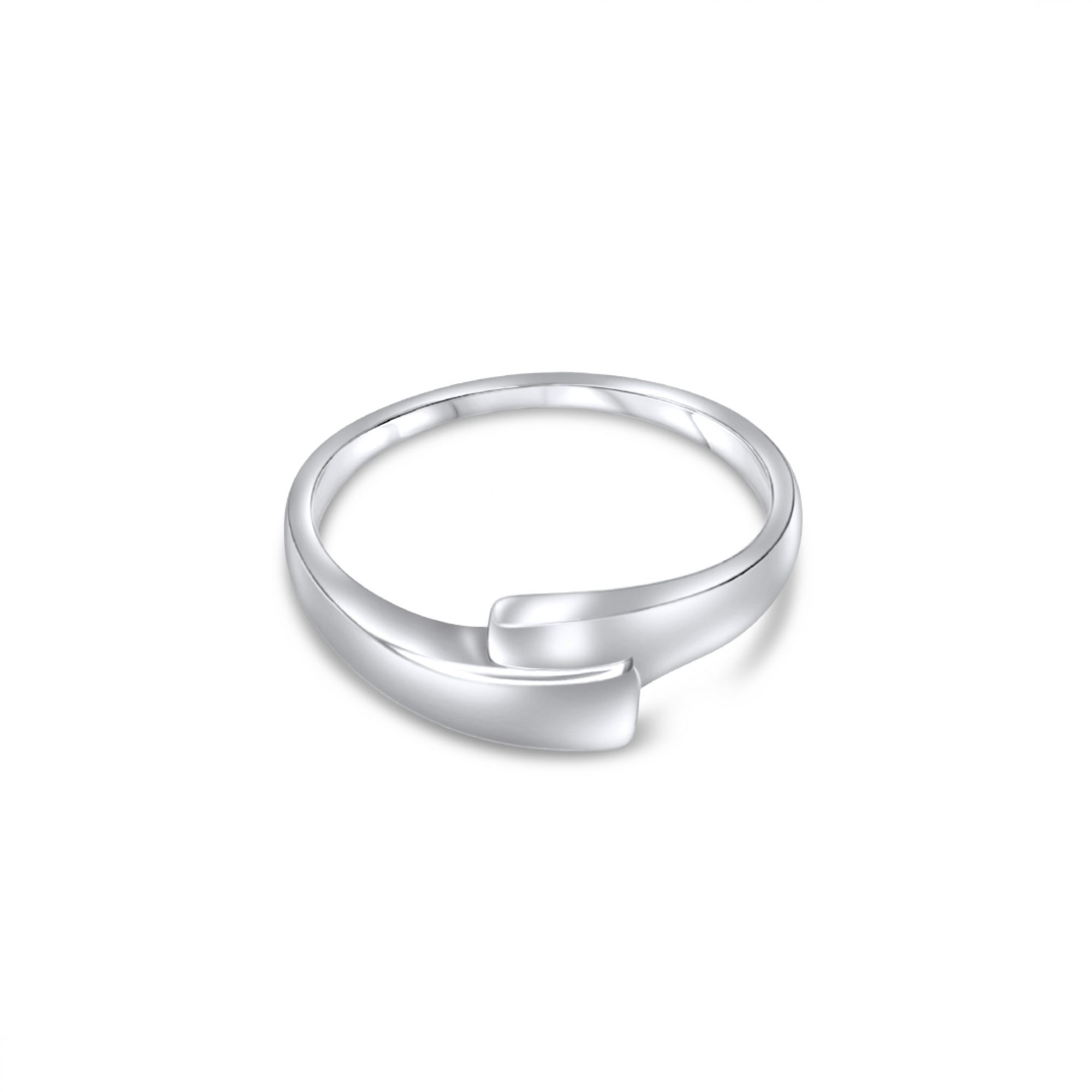 Silver polished ring