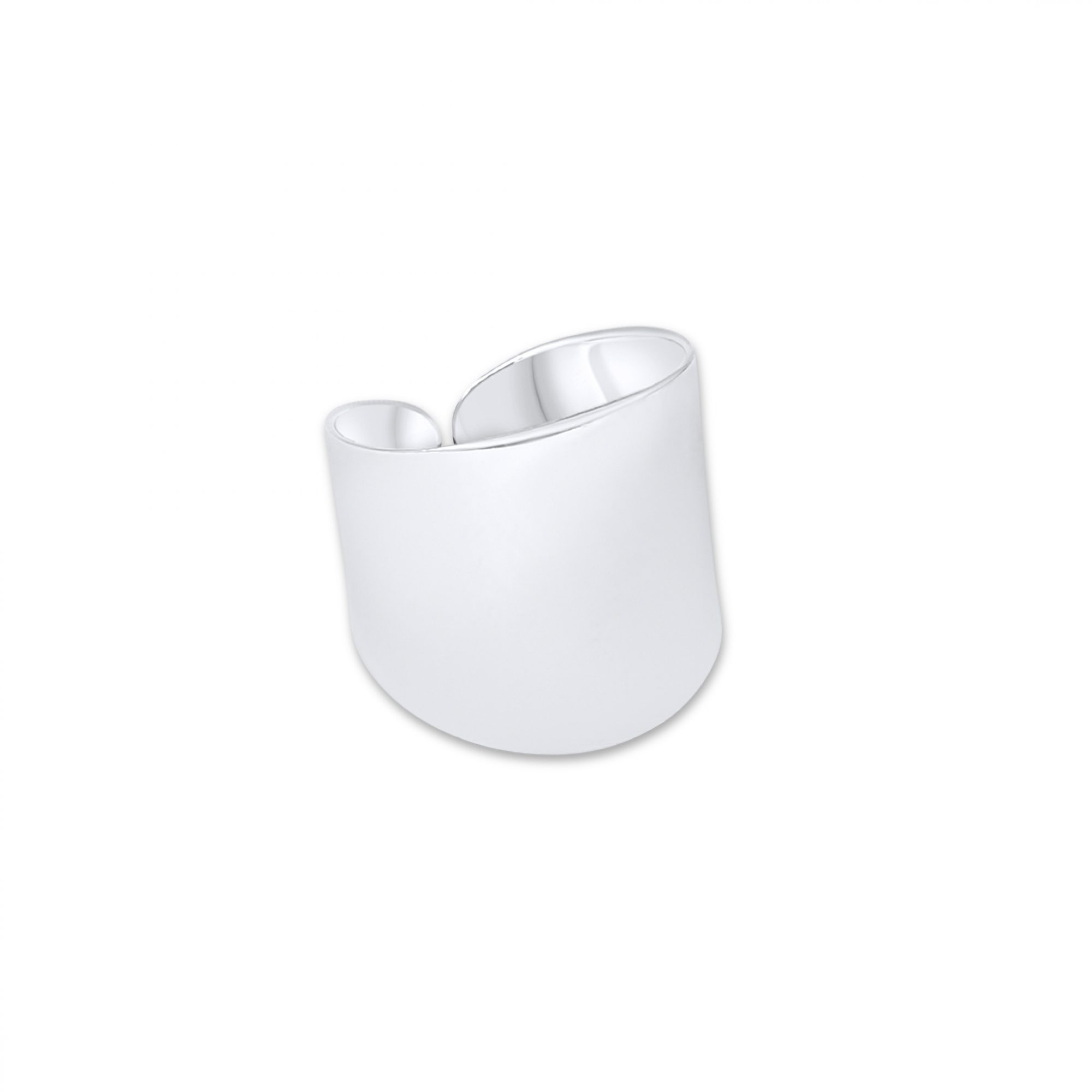 Silver polished ring