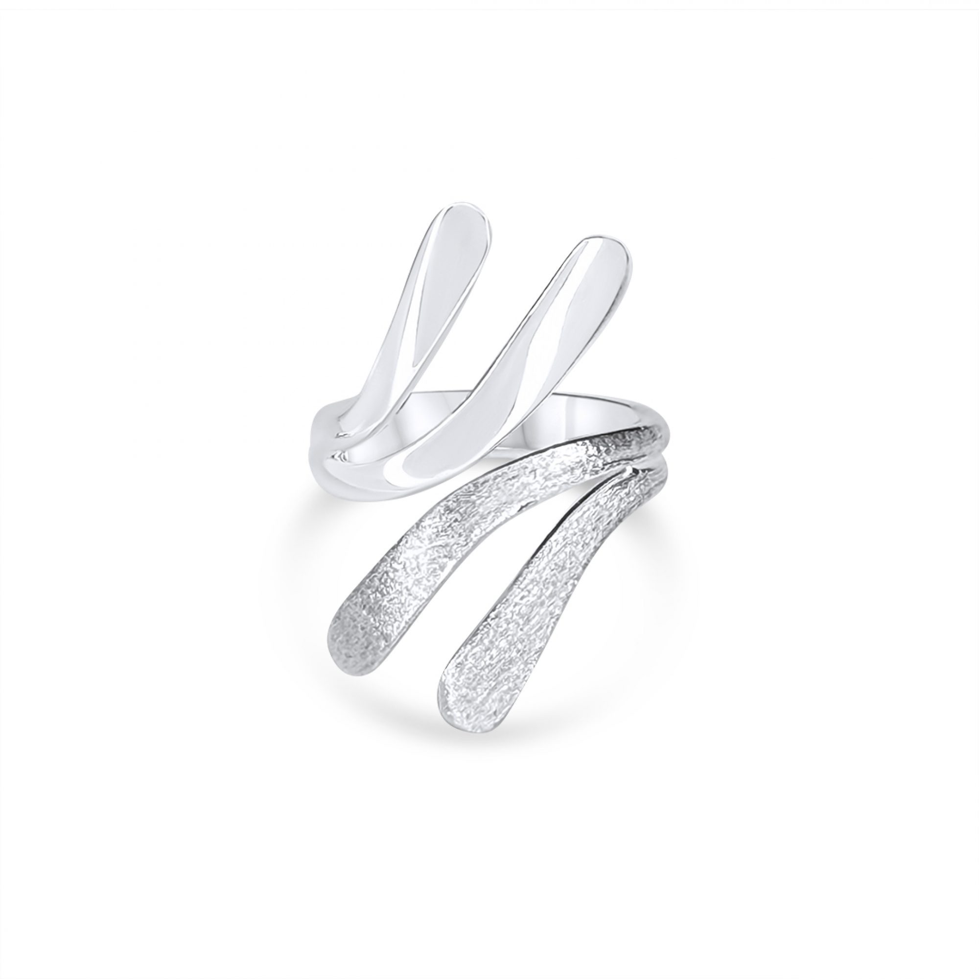 Δαχτυλίδι με συνδυασμό λουστρέ και ματ