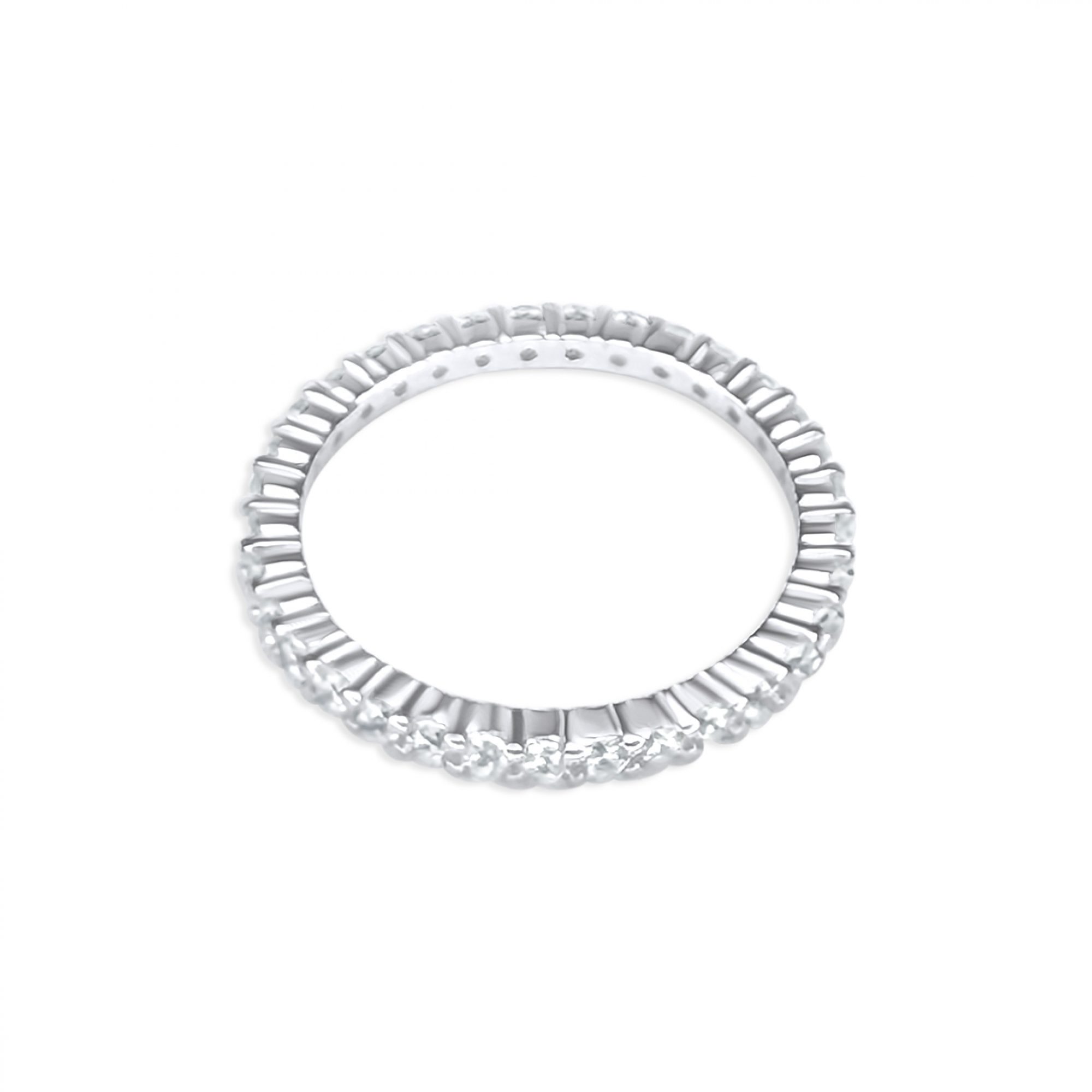 Δαχτυλίδι ριβιέρα με πέτρες ζιργκόν